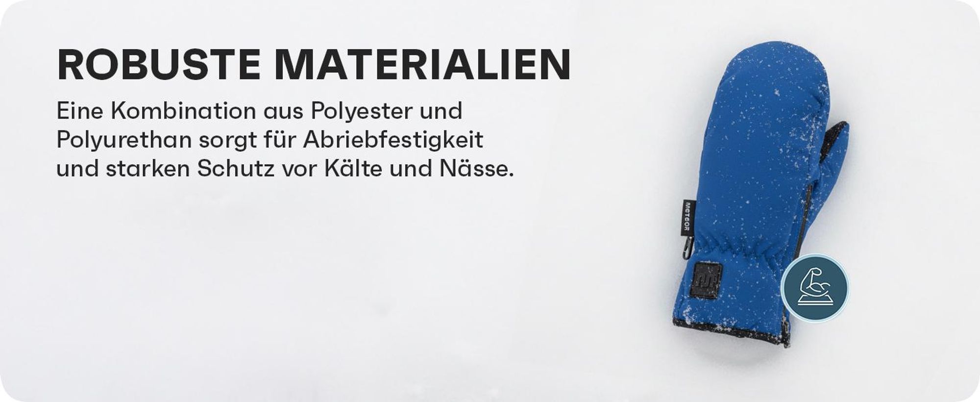 Meteor Orel Winterhandschuhe S – Dunkelblau/Schwarz, Wasserdicht & Warm für Winteraktivitäten & Outdoor