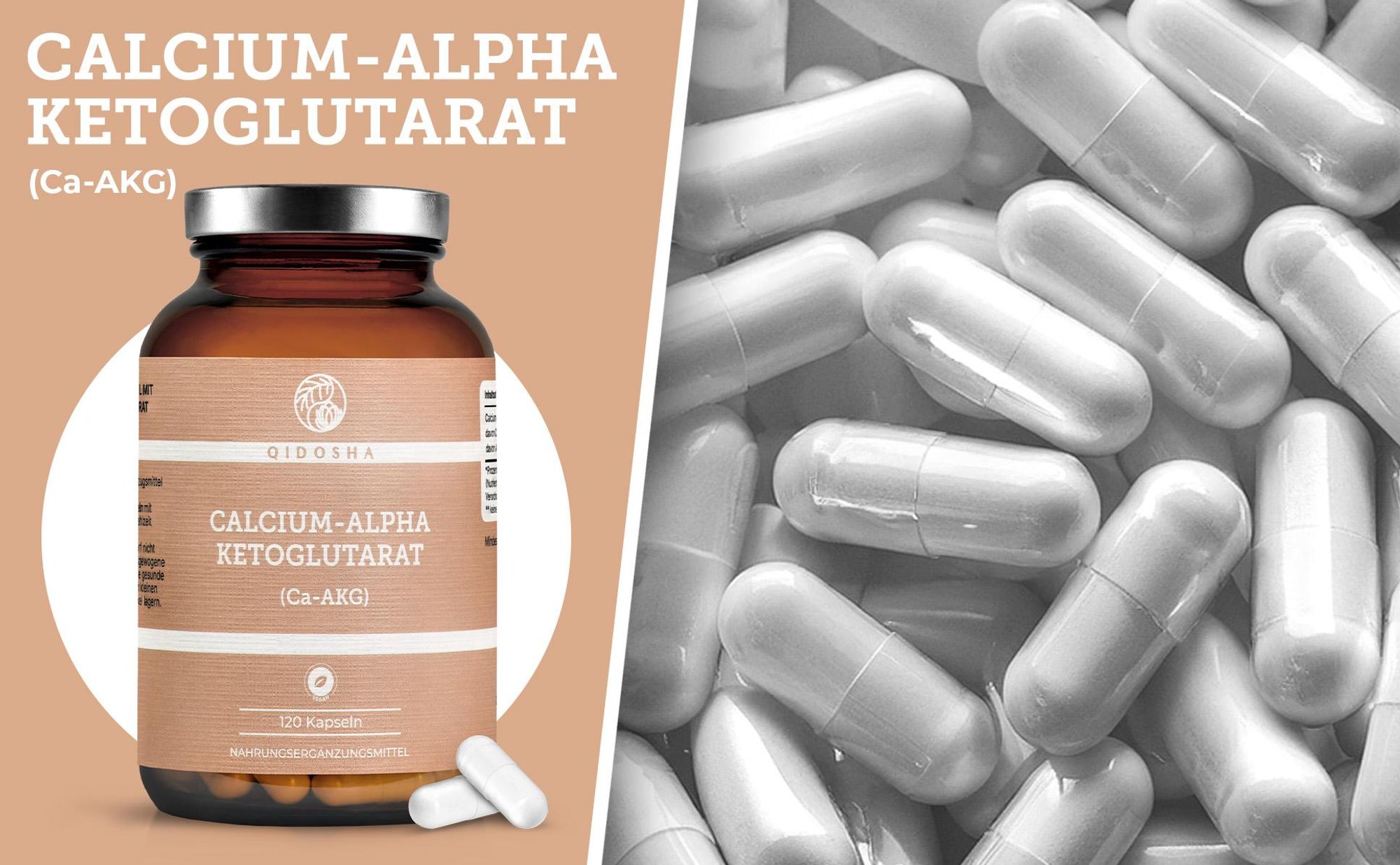 QIDOSHA Calcium-Alpha-Ketoglutarat Ca-AKG: Qualitätsmerkmale