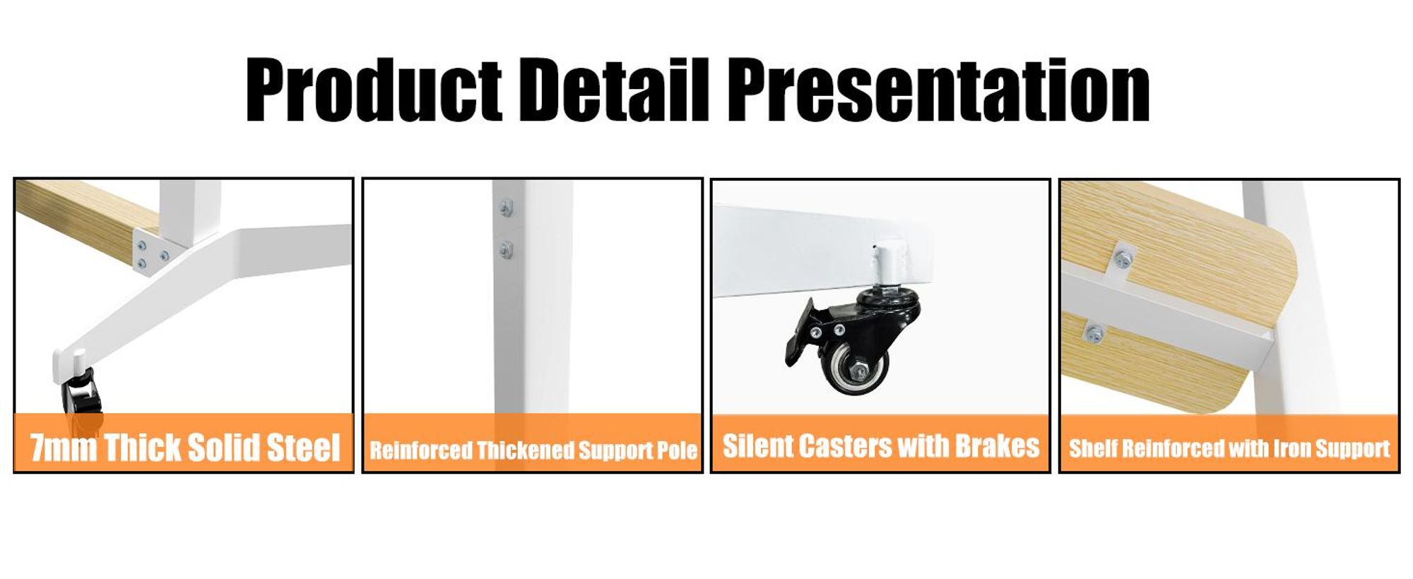 WISFOR TV Standfuss Höhenverstellbar, TV Ständer Rollbar, TV Wagen mit Ablagen für 40-100 Zoll Fernsehstand, VESA 800x600mm, bis Max 100kg