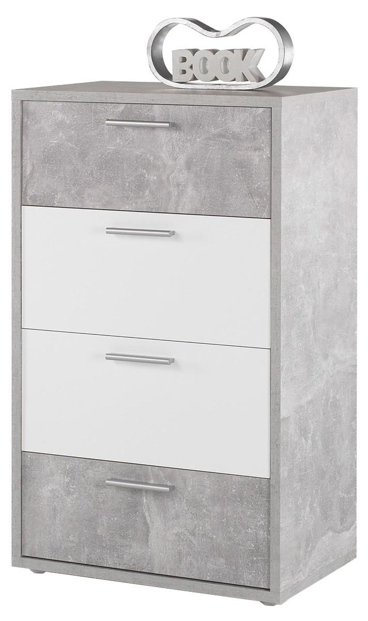Marion Kommode – Moderne Sideboard-Kommode mit 4 Schubkästen & Beton-Look