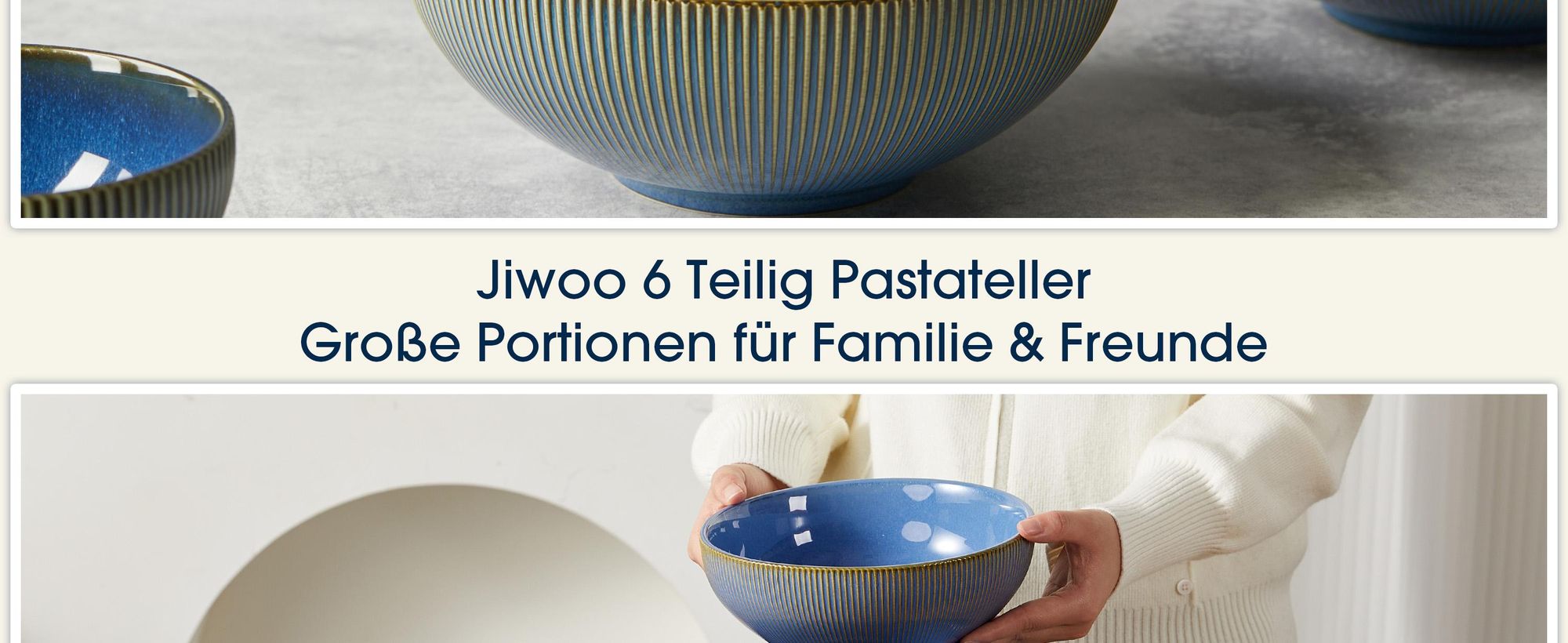 Schüssel Set 6stück Ø20 cm Müslischale Suppenschüssel Frühstücksschüssel Suppenschale Suppenteller Keramik 6personen mikrowellenfest spülmaschinenfest