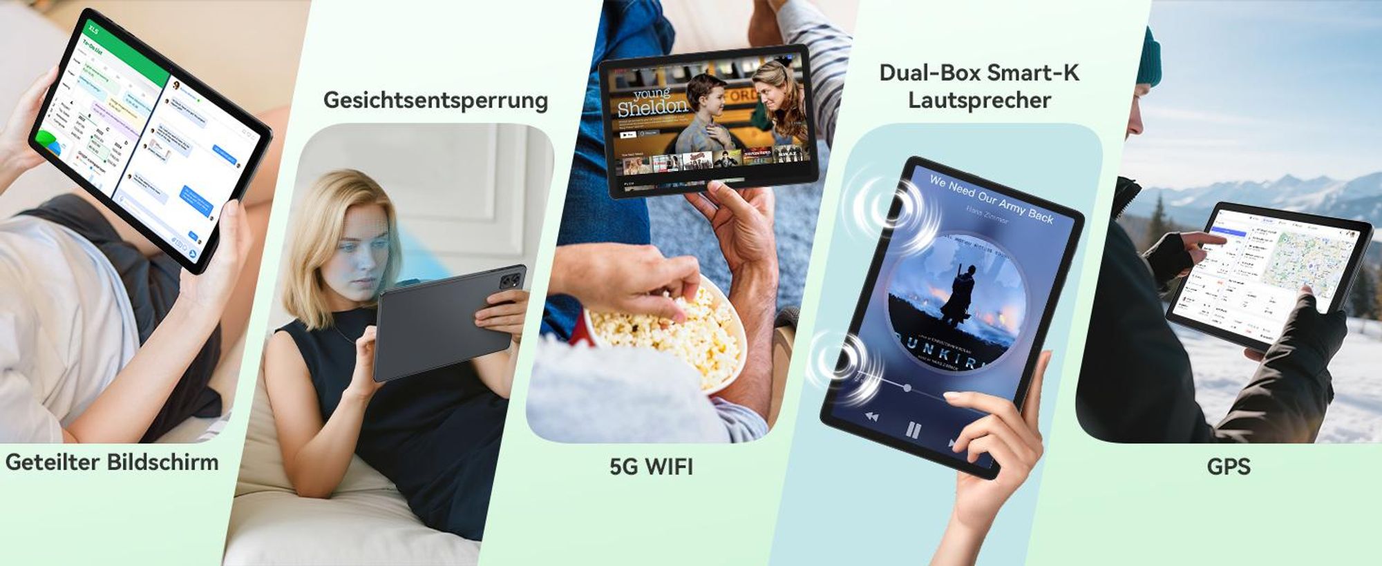 BESTTAB T20 10.1'' Android 16 Set Tablet, 24GB(8+16GB Erweiterbar) RAM+256GB ROM(2TB TF), mit Hülle/Stift/Maus/Tastatur, Widevine L1, 5G WiFi