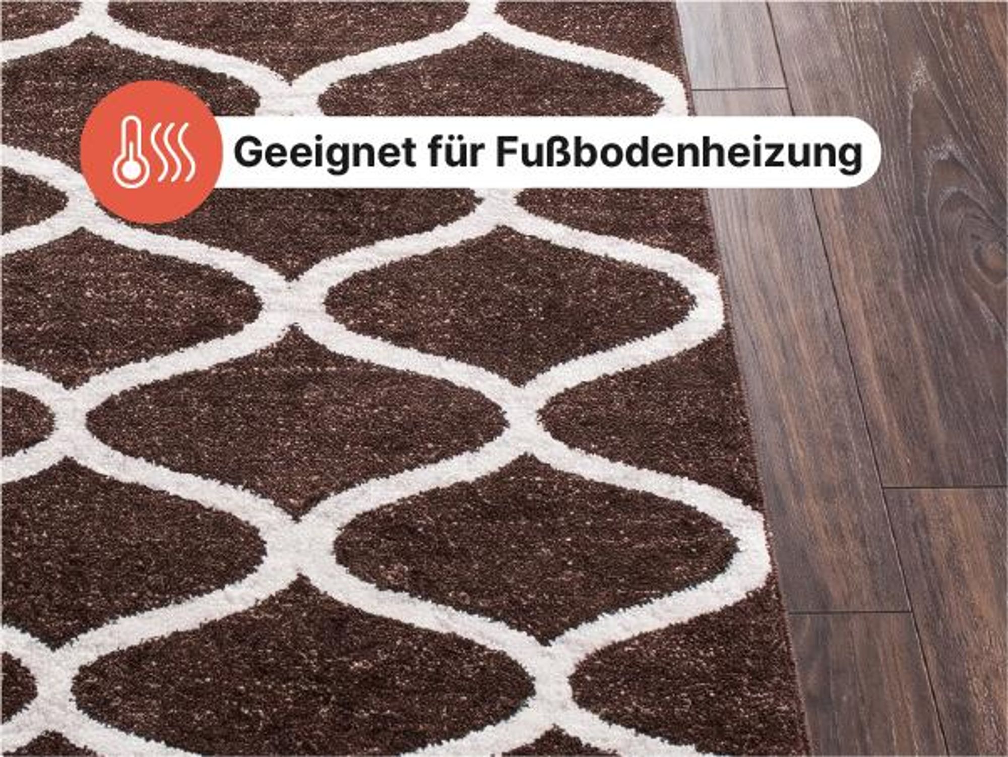 Tapiso Läufer SARI Modern Creme Wohnzimmer 120 x 300 cm