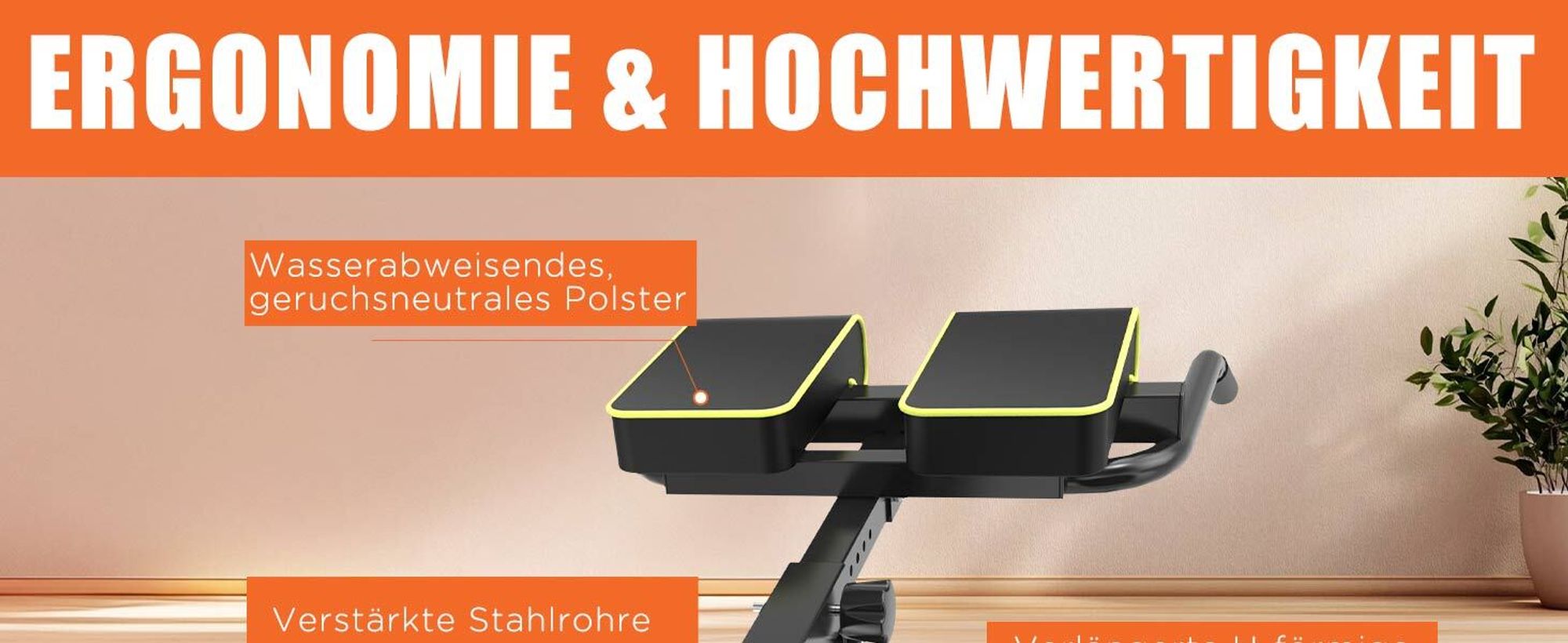 DH FitLife 5in1 Rückenstrecker, Bauchmuskeltrainer & Rückentrainer, Hyperextension Bank, Verstellbarer Roman Chair bis 150KG, Curlbank u. Hantelbank