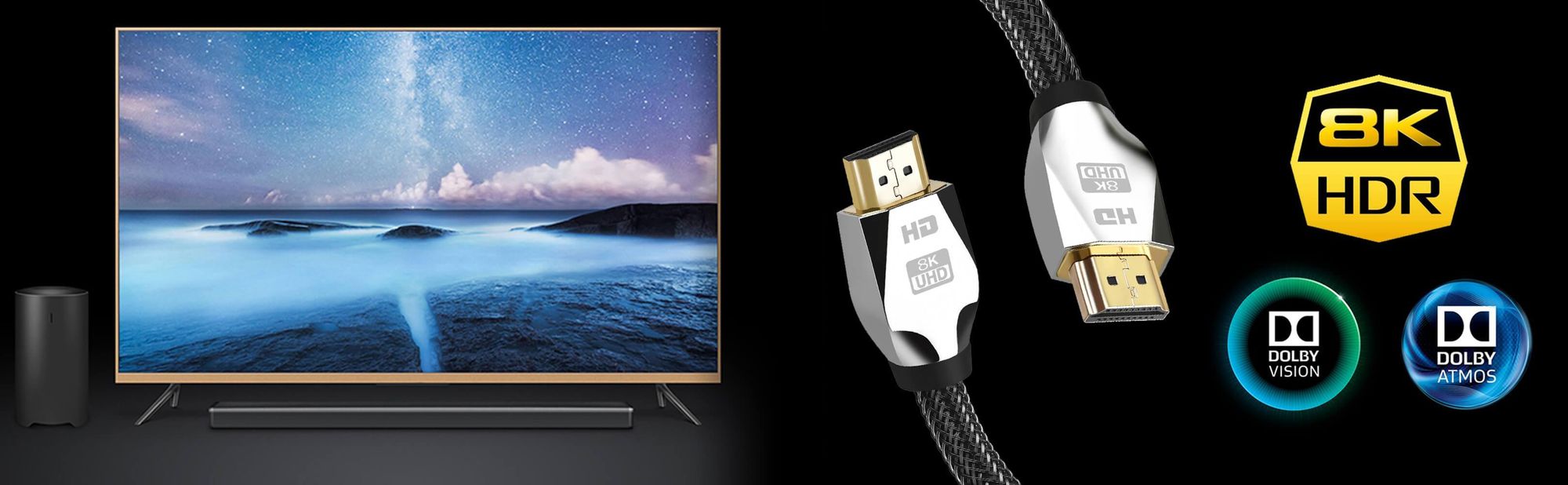 Hdmi 2.1 Kabel 8K & 4K Ultra Hd, Reagle Premium, 48Gbps 8K@60Hz 4K@120Hz Kompatibel Mit Konsole Ps5 Xbox Series X S, Oled Tv, Dts: X, Hdcp 2.2 & 2.3