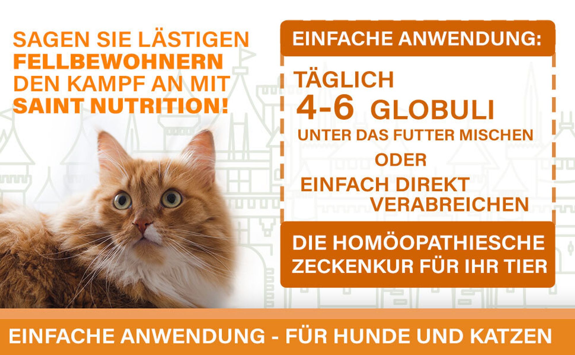 Saint Nutrition®  Zecken+ Kügelchen - zum Schutz vor Zeckenbefall – für Hunde und Katzen – Zeckenschutz Hund – keine Zecken – Zecken - Zecken Hund