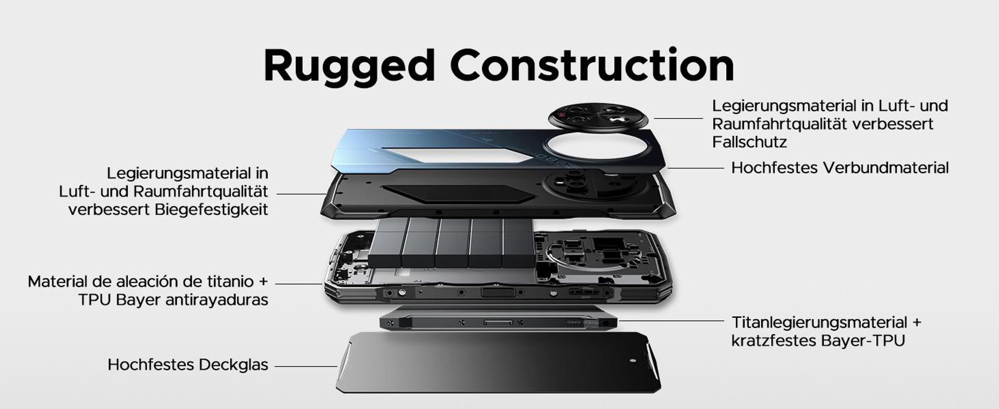 Doogee V40 Pro 5g 16gb/512gb 6.7´´ Blau One Size / EU Plug 220V Blau One Size