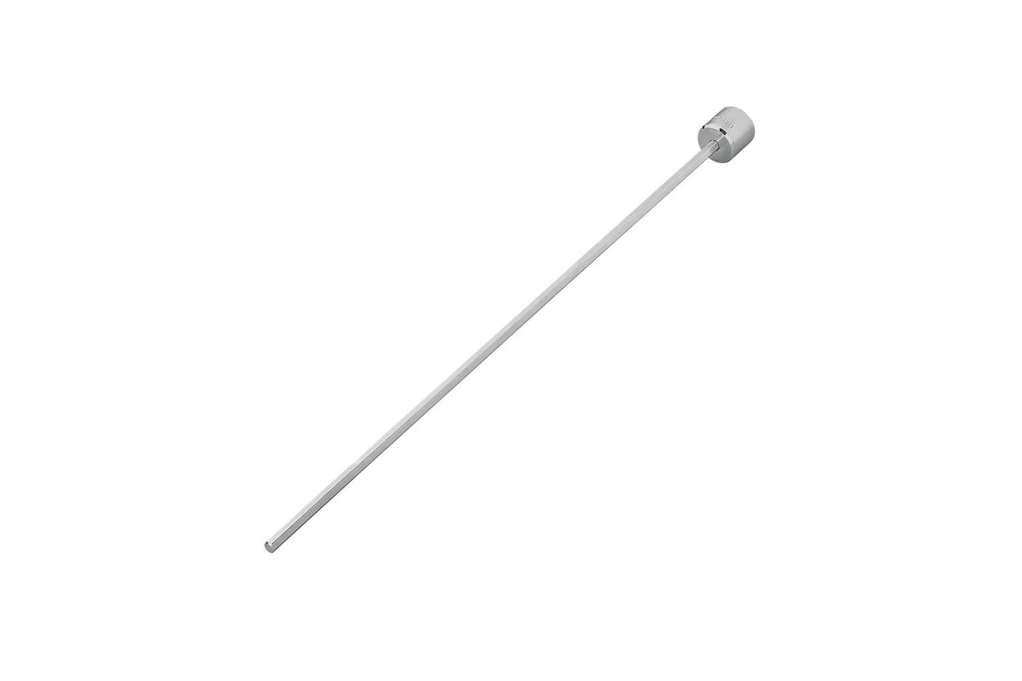 AS Akkuschrauber-Aufsatz 19 mm Nuss – Verlängerung 44 cm für Kurbelstützen am Wohnwagen / Anhänger – stabiler Stahl-Adapter für Ausdrehstützen – erleichtert das Anheben & Absenken AS