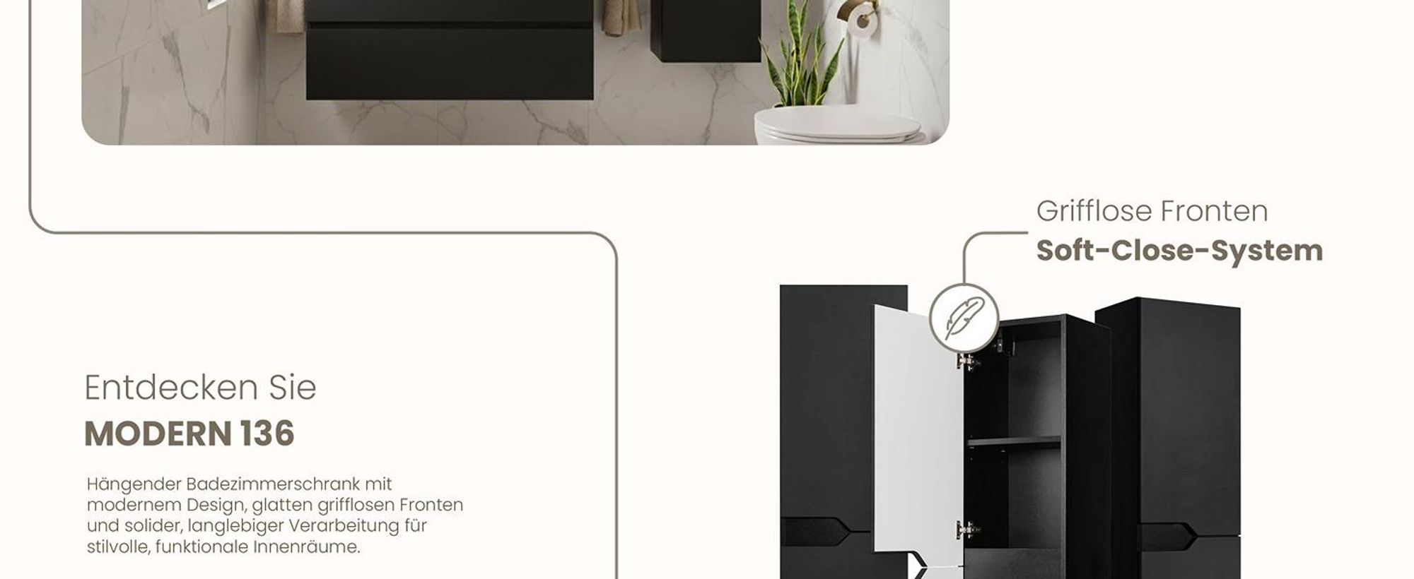 RODAN, Badmöbel, Badschrank, Badezimmermöbel, Badezimmer, MODERN, Waschbeckenunterschrank