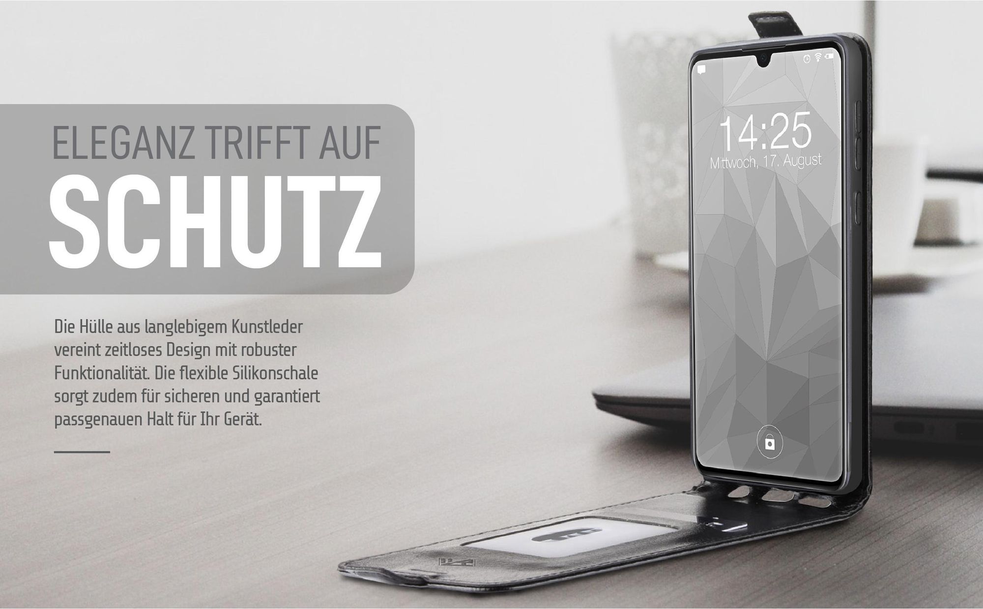 Handytasche in Schwarz für Samsung Galaxy A33 5G im eleganten Design