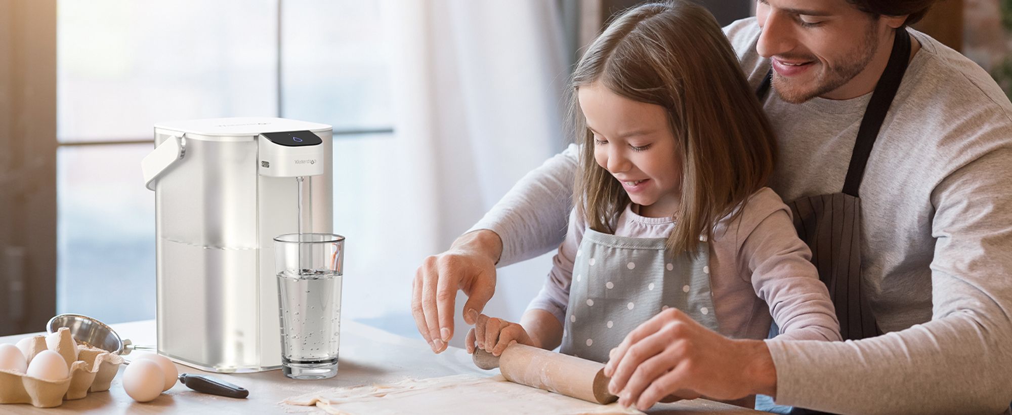 Waterdrop Instant Eletric Water Filter Jug, 3,5l 3měsíční vodní filtr pro venkovní pitnou vodu, redukuje vodní kámen, chlór, olovo, rtuť, PFAS, PFOA