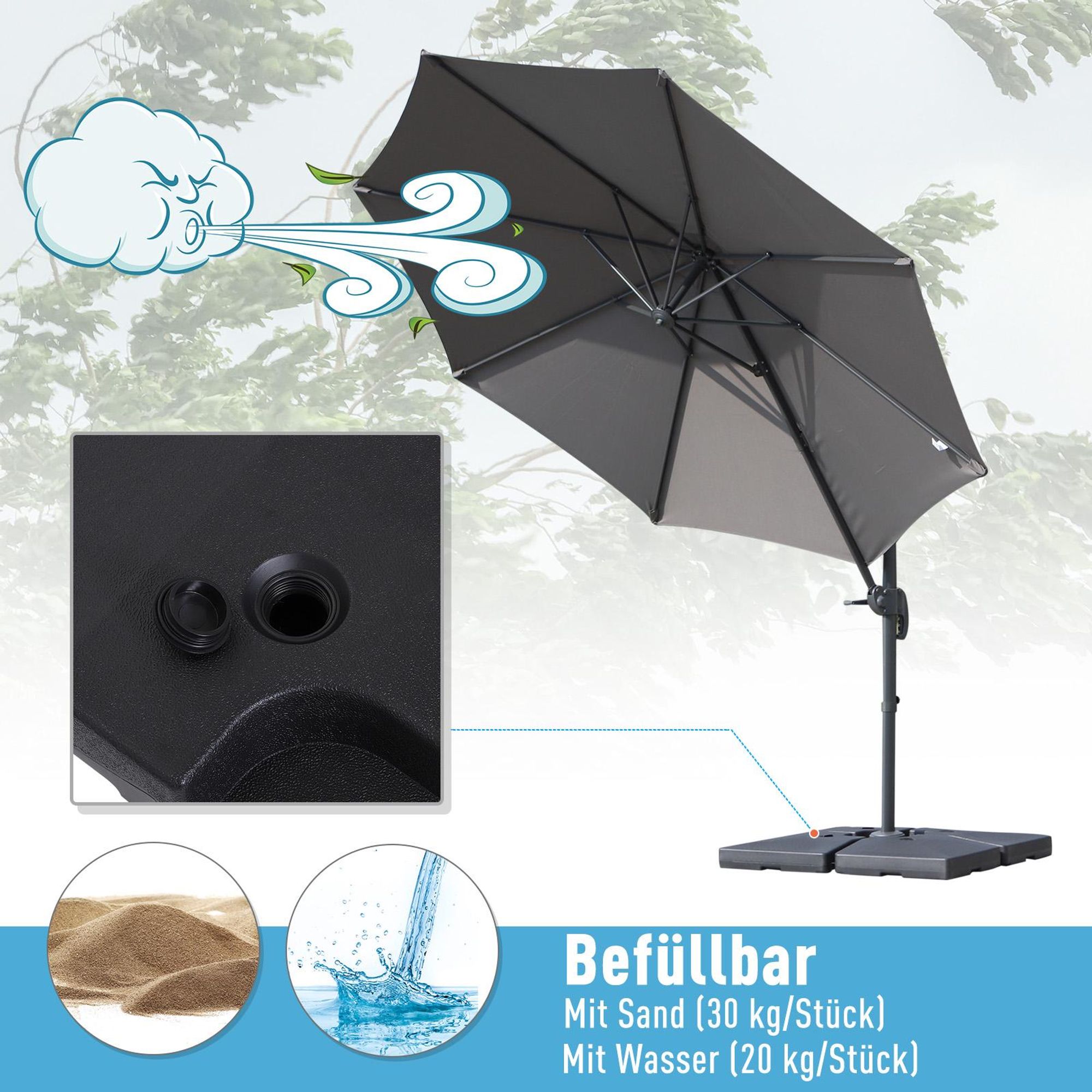 Sand Terrasse stabil