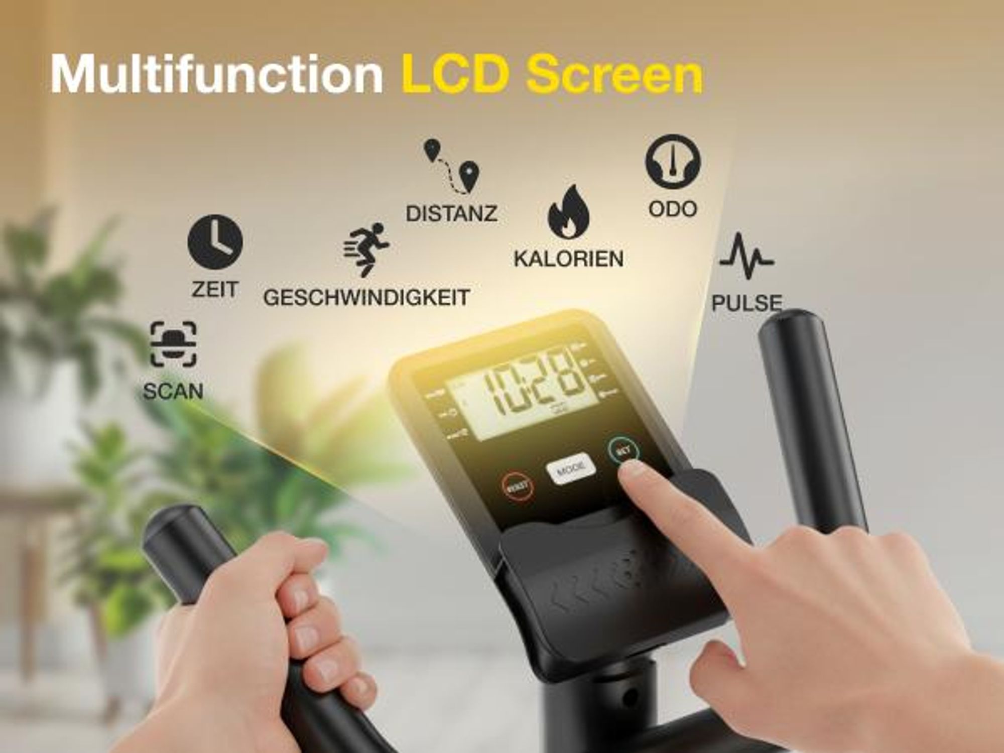 Wenoker Liegeergometer mit 15-stufig verstellbarem Magnetwiderstand, Pulsmessung und LCD-Display, App-kompatibel das leise Liegefahrrad für Senioren.
