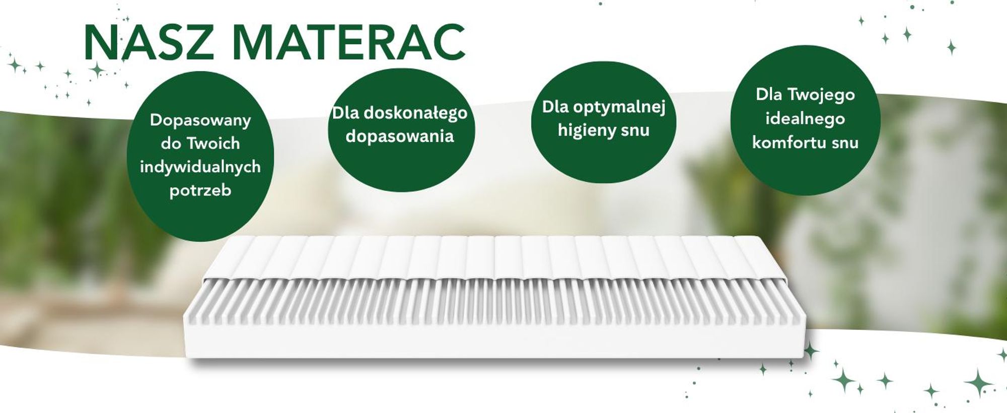 Ergonomiczny 7-strefowy materac z zimnej pianki | 140 x 200 cm | 13 cm | H2 & H3 | DREAMSTAR Easy Flex