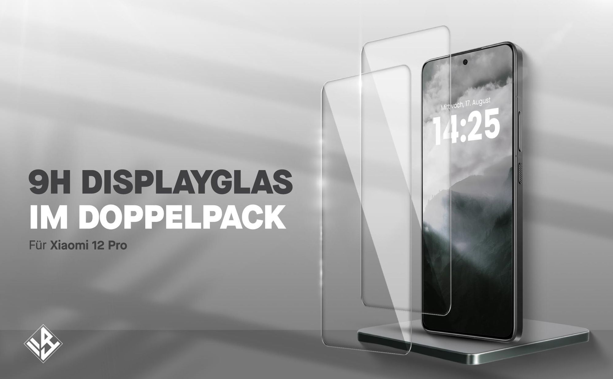 2er Set Displayglas für Xiaomi 12 Pro in 9H Härte