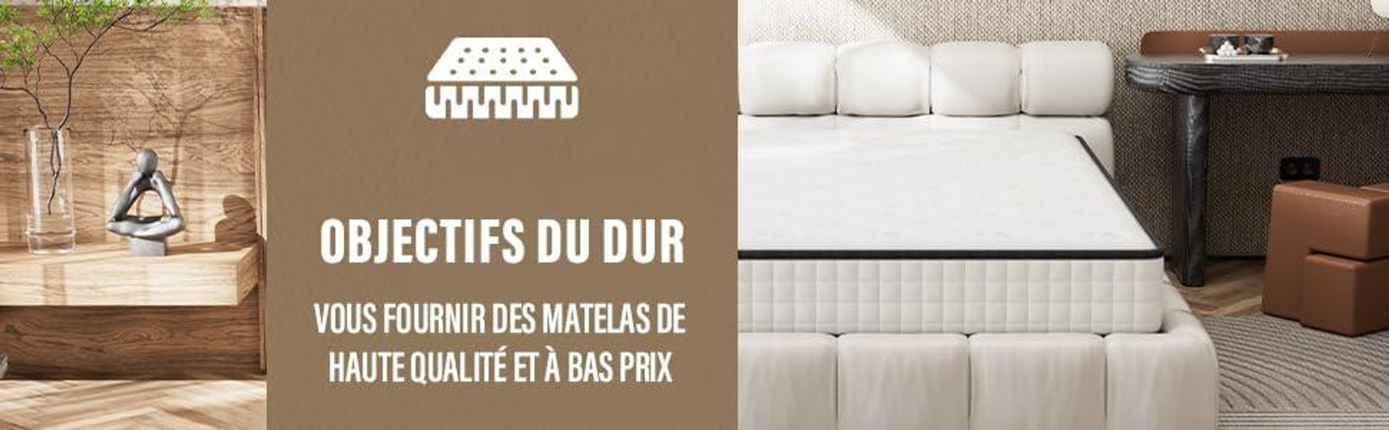 DEWINNER Matelas160*200 cm, Matelas en Mousse à Mémoire de Forme Haute Densité,Fermeté Moyenne,Épaisseur 25cm,Hypoallergénique,Sommeil Isolé,7 Zones
