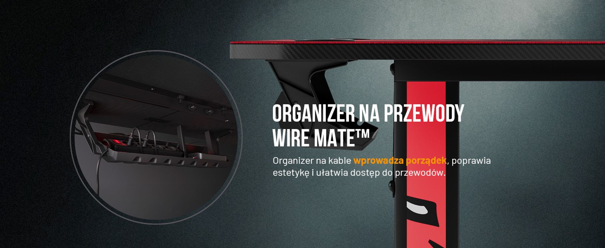 Biurko gamingowe Diablo X-Mate 1400 Biurko komputerowe PC czarne Ergonomiczny blat Haczyk na słuchawki Uchwyt na kubek 140 cm x 60 cm x 75 cm