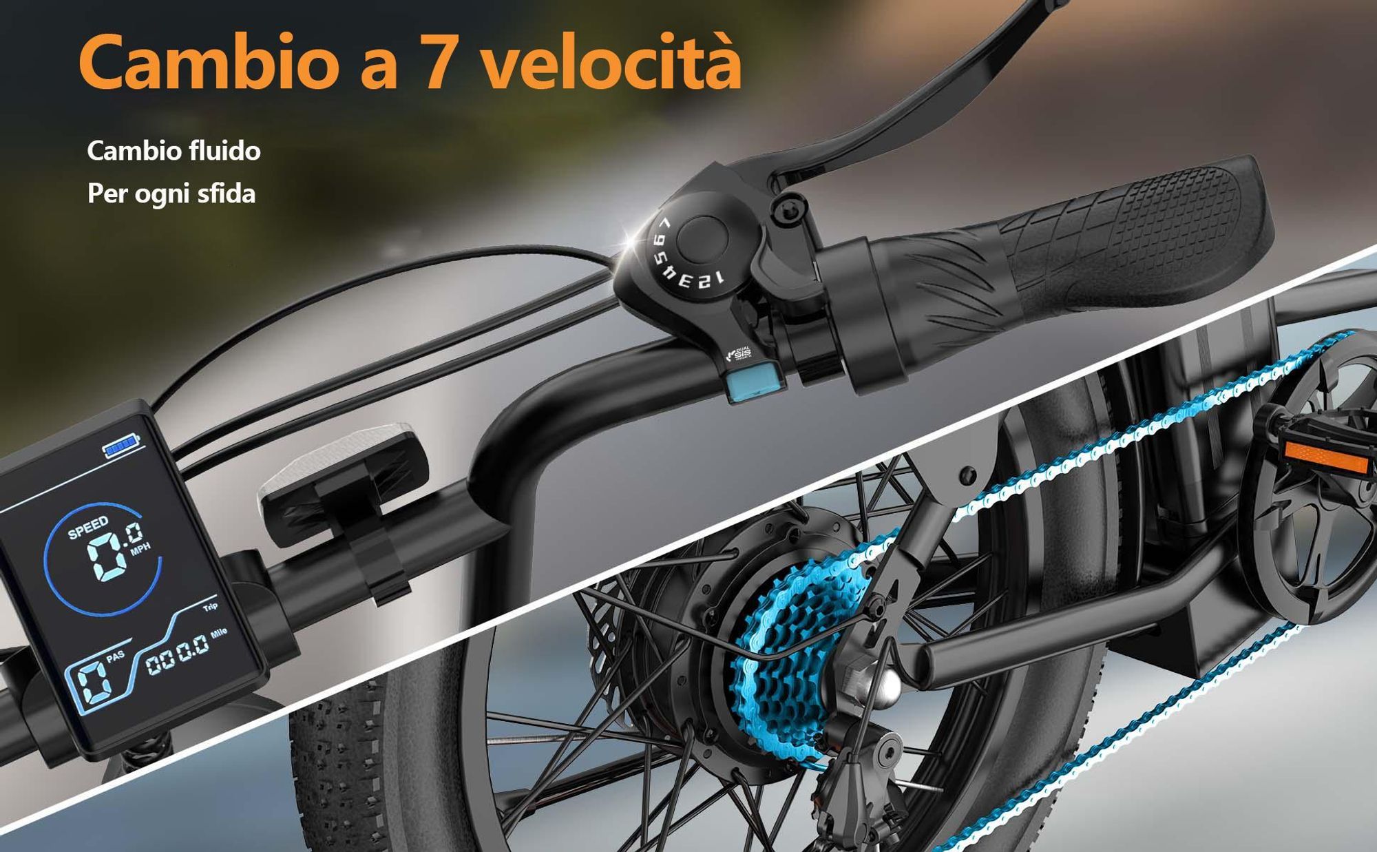 Bicicletta Elettrica URLIFE E20 - Motore 250W 48V 13Ah Batteria Pneumatici da 20 Pollici Freni a Disco -