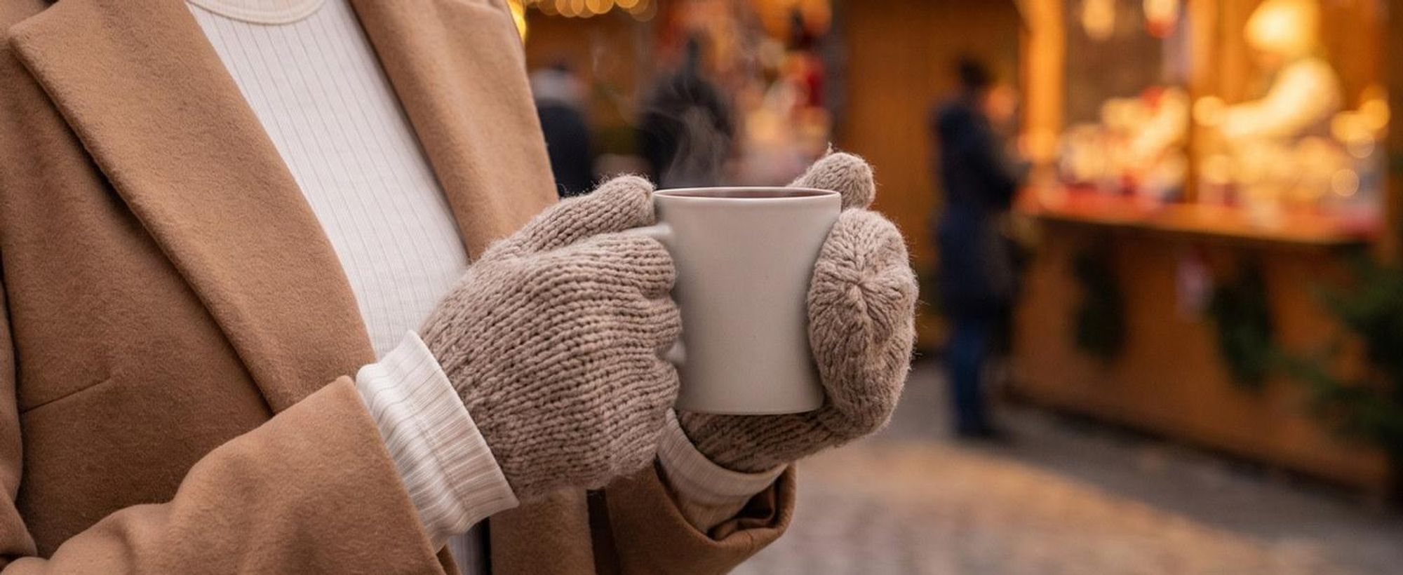 Thermounterwäsche Damen für lange Abende auf dem Weihnachtsmarkt