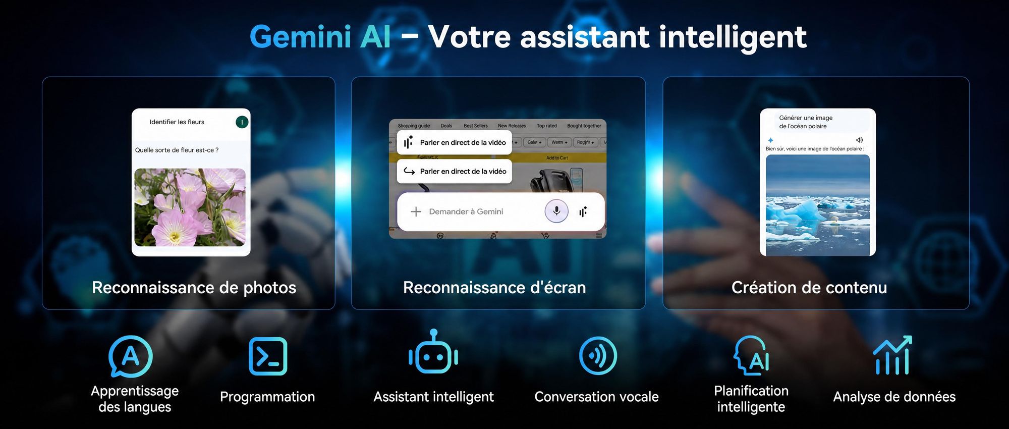 Tablette Android 16 T60, écran de 12,2 pouces avec résolution 2,5K, 48 Go de RAM + 256 Go de stockage interne (extensible jusqu'à 2 To via carte TF), processeur Octa-Core, batterie de 10 000 mAh et intelligence artificielle Gemini