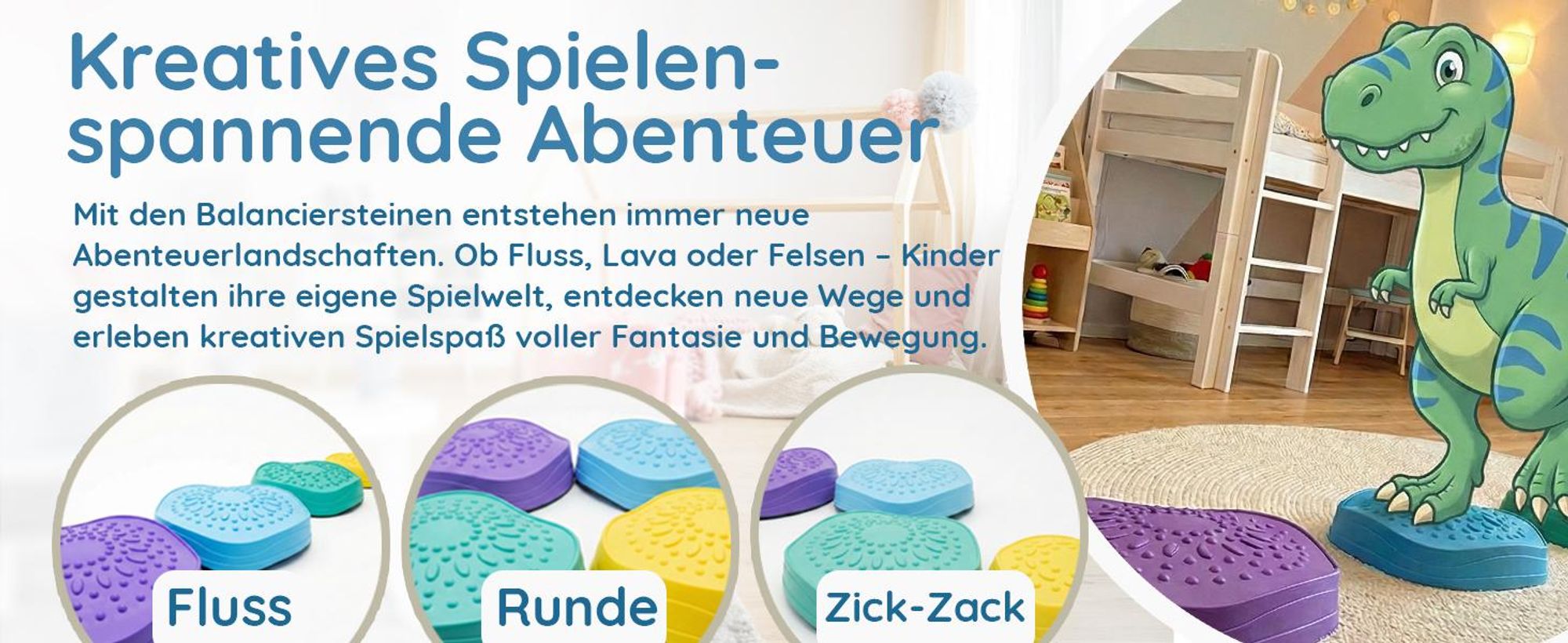 Mavie & me Balanciersteine für Kinder 5er Set Stapelsteine Indoor & Outdoor zum Balancieren, Motorik Förderung Bewegung & Gleichgewicht