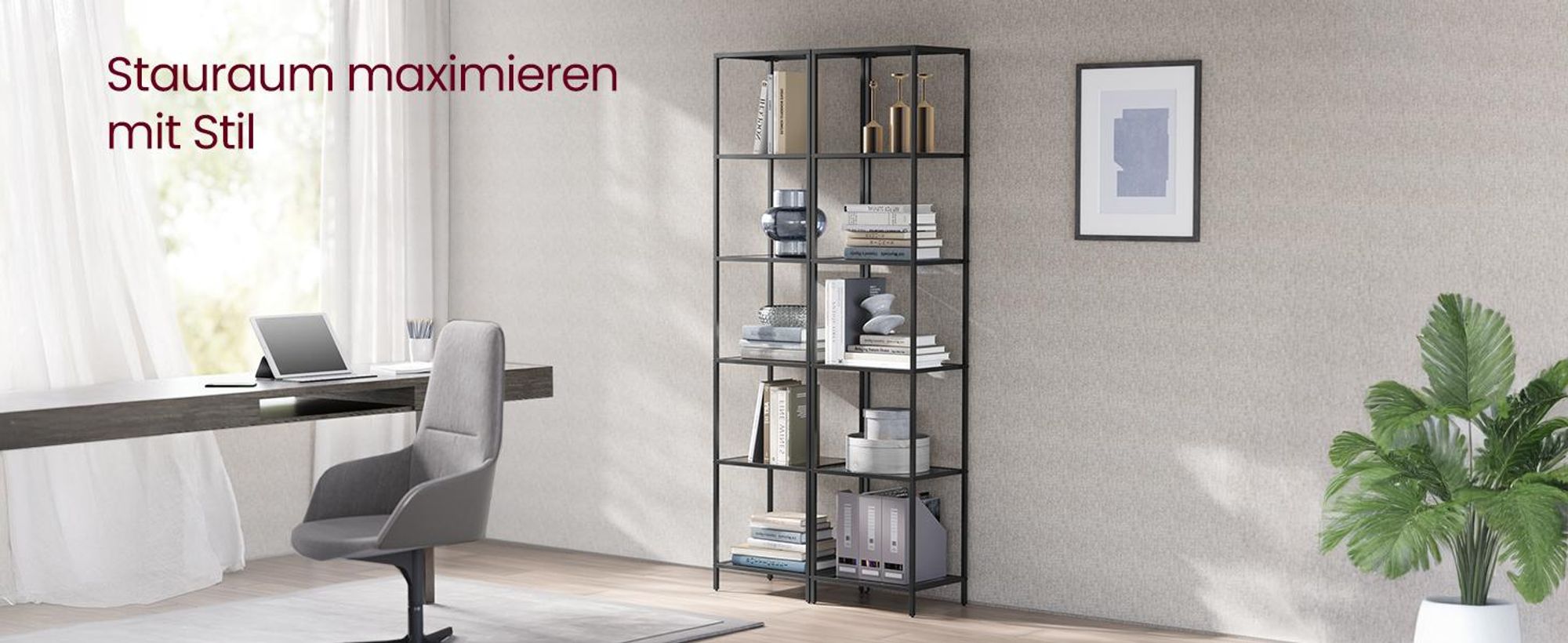 VASAGLE Standregal Bücherregal Badregal 6 Ebenen Küchenregal schmal Regal