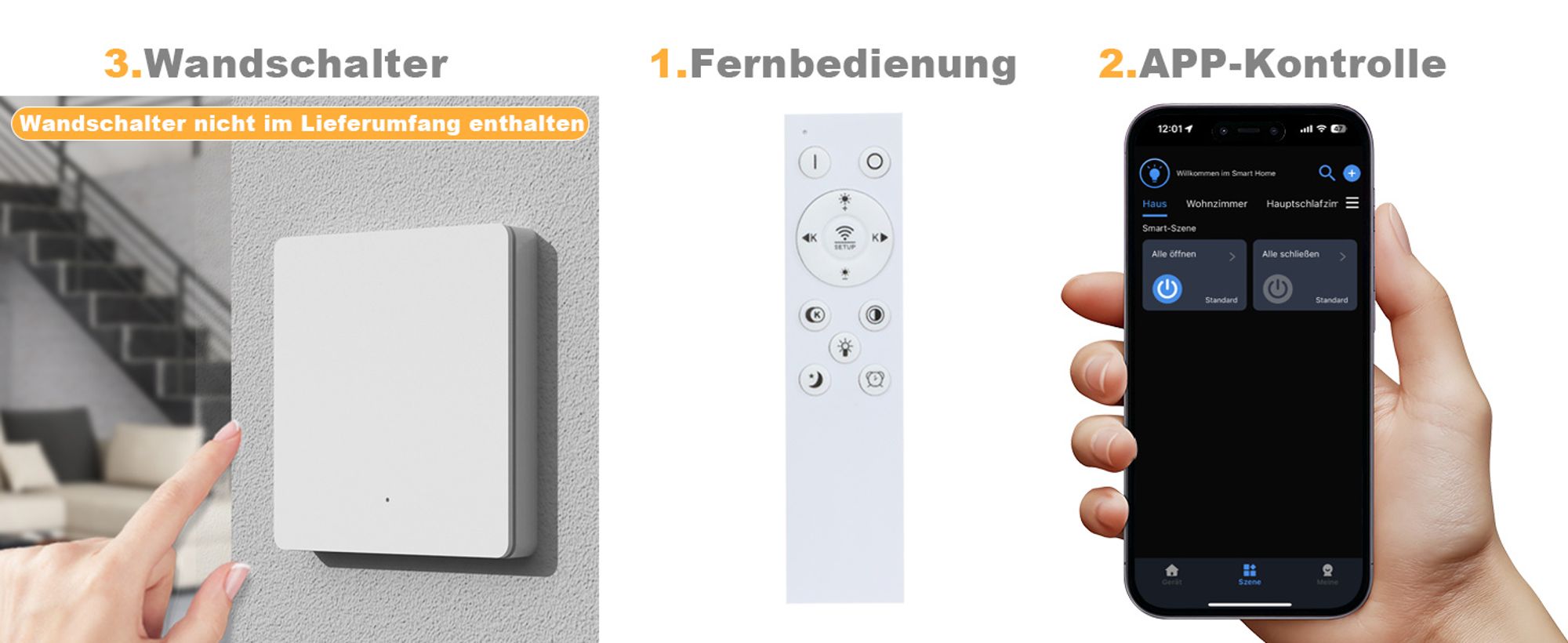 ZMH LED Deckenleuchte Wohnzimmer Deckenlampe Gold Dimmbar mit Fernbedienung 78W 5 Ringen Wohnzimmerlampe Schlafzimmerlampe Acryl Deckenbeleuchtung