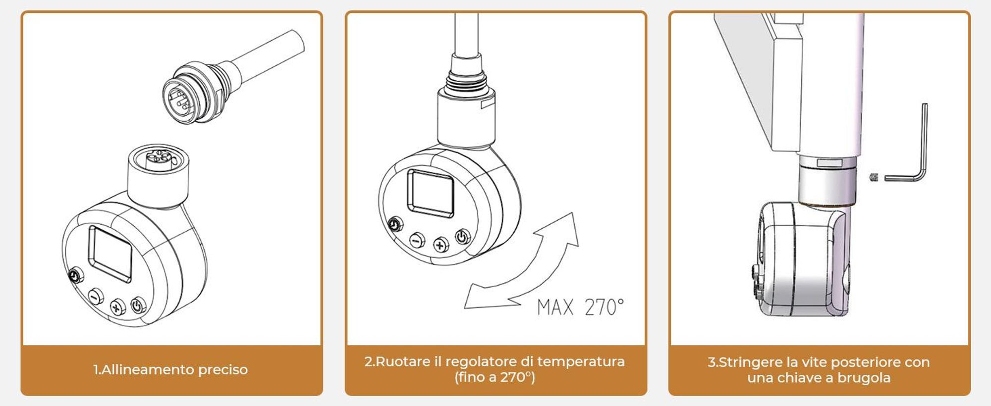 S'AFIELINA 1041x600 mm Scaldasalviette elettrico per bagno con termostato elettrico temporizzato, scaldasalviette con asta di riscaldamento, antracite 600Watts