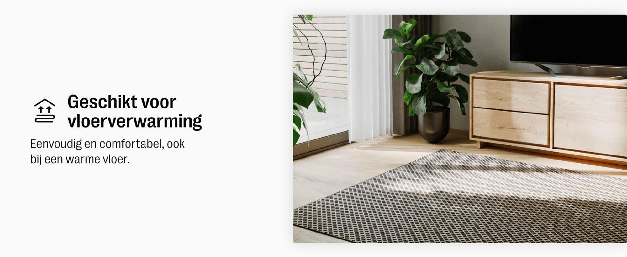 benuta tapijt voor binnen en buiten Lou Zwart 160x230 cm Tapijt woonkamer Buitentapijt Rechthoekig Patroon Modern Korte pool Scandinavisch