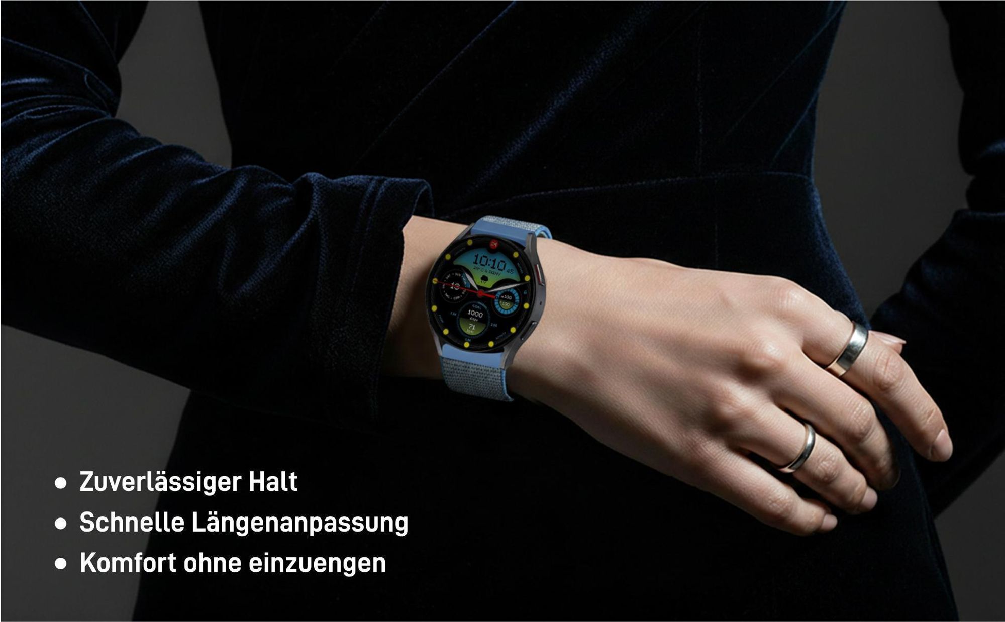 Bequemes Band für Samsung Galaxy Watch4 40mm aus weichem Material