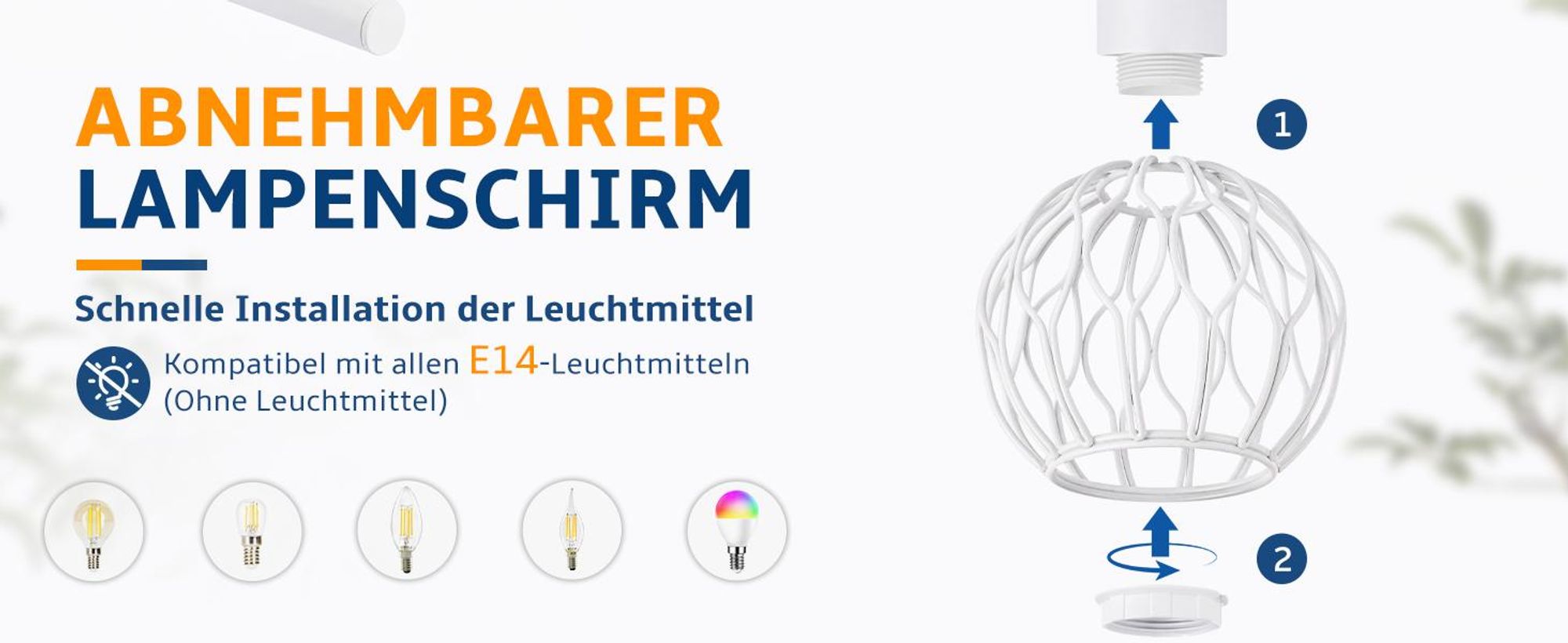 ZMH Lámpara de techo LED, 4 luces, blanca, casquillo E14, metal. Lámpara de techo giratoria de 350°, ideal para salones. Focos de techo para interiores, lámpara de techo para cocina