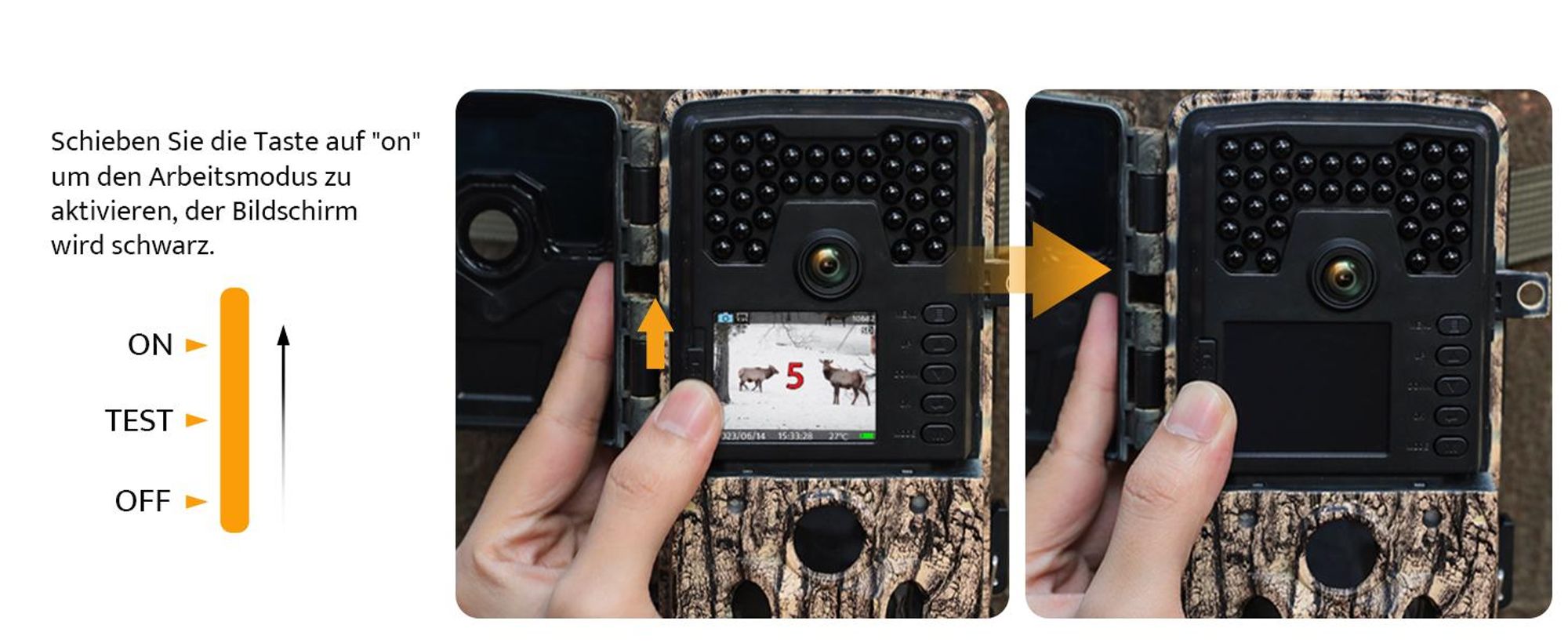 usogood 4K Wildtierkamera mit Bewegungsmelder Nachtsicht Jagdkamera mit 32GB Karte & 8 Batterien