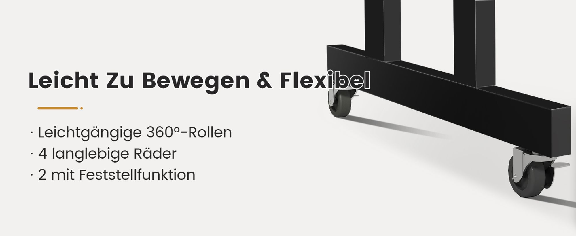 GTPLAYER Höhenverstellbarer Schreibtisch, Computertisch Laptoptisch mit Schubladen,Tisch höhenverstellbar 80 * 50*(73-115) cm Standing Desk mit Rollen