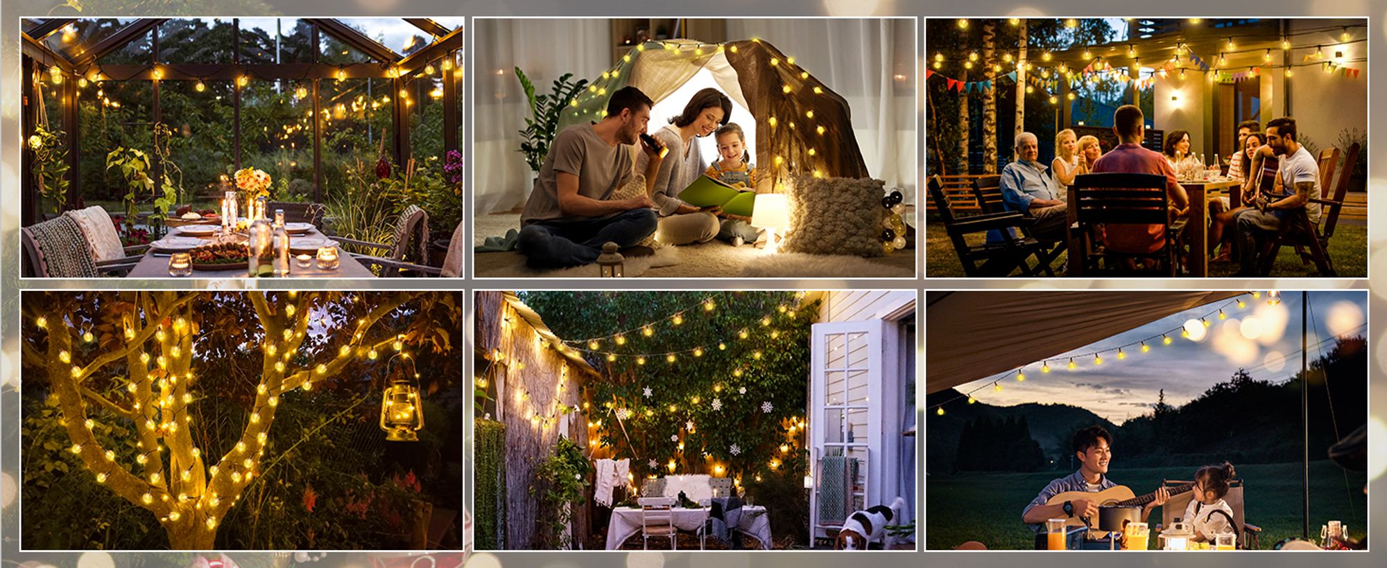 Salcar Solar Lichterkette 10 m mit 40 LED-Kugeln,Partybeleuchtung, Hochzeitsdekoration, Warmweiß