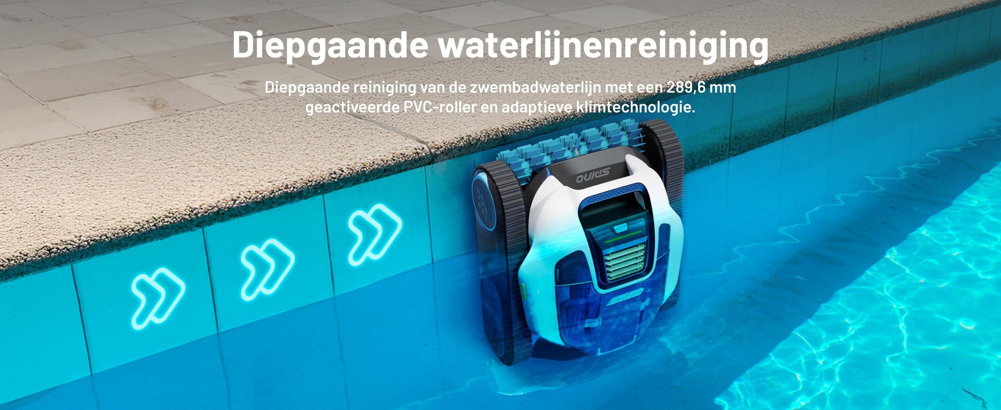 Mammotion zwembadrobot Spino E1 draadloze zwembadstofzuiger voor zwembaden tot 150 m², 6 Ah, 210 min looptijd, app, voor vloer, muur, waterleidingen
