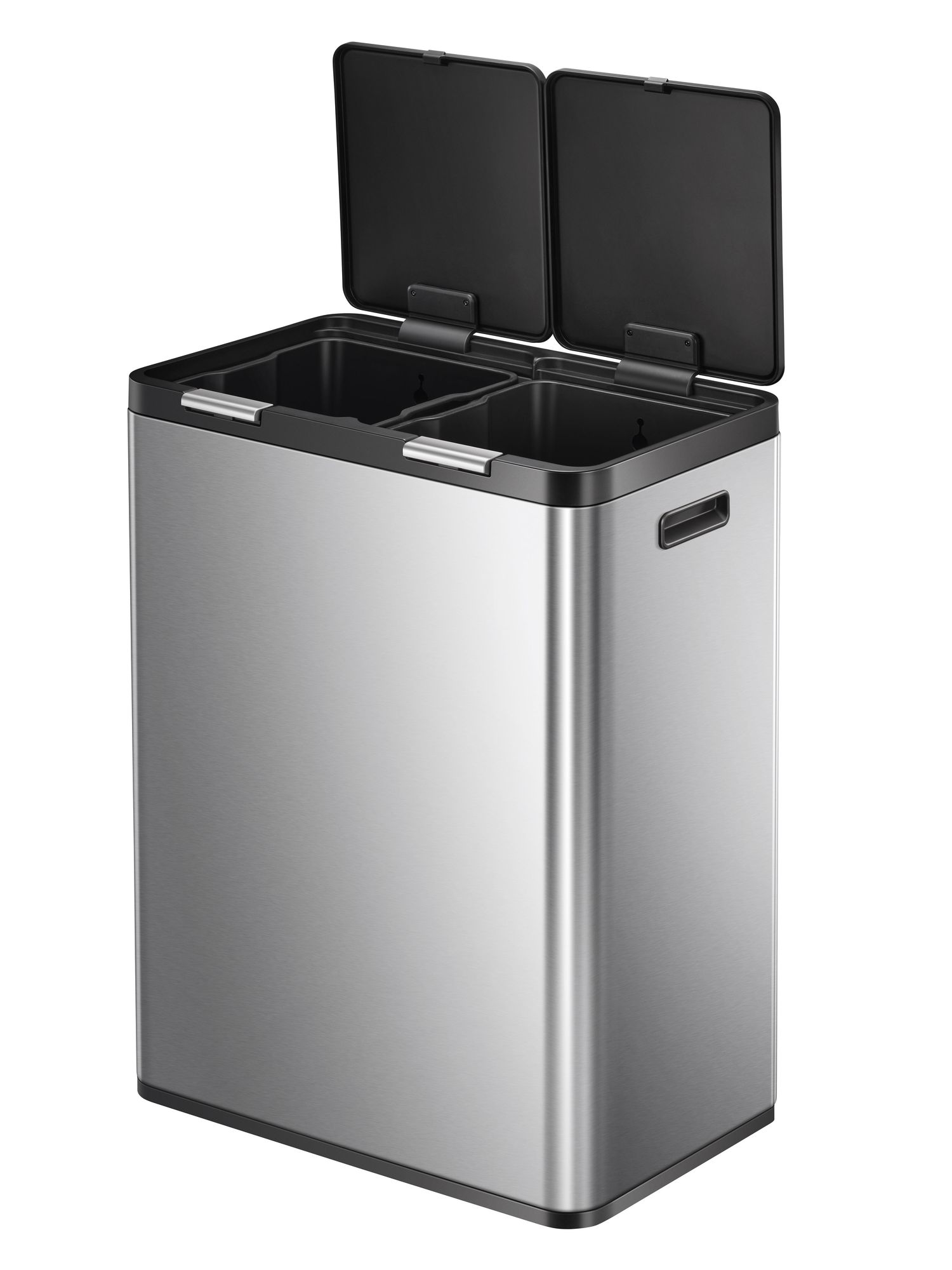 EKO - Essential Touch Recycler 2 30+30 litri - Acciaio inox plastica - Acciaio inox opaco