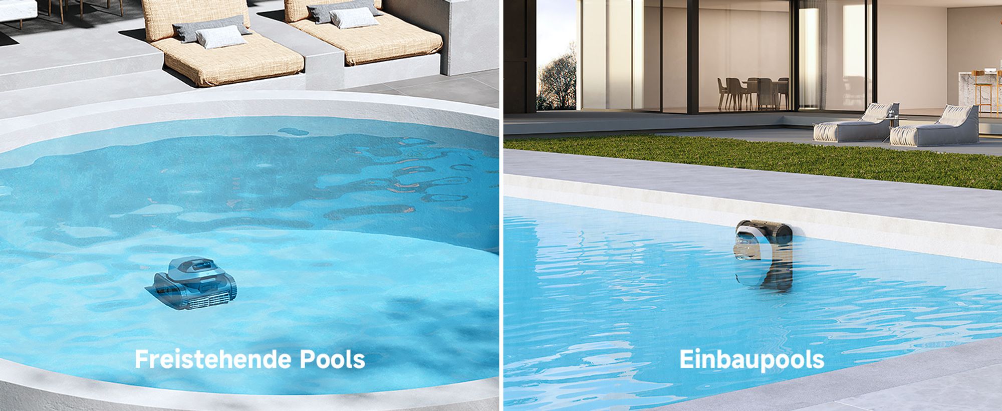 DREAME Poolroboter Z1 Pro, Hightech-Poolerkennung & Pfadplanung, hohe Saugleistung, Poolboden, Wand- & Wasserstandslinienreinigung, für Pools bis 200