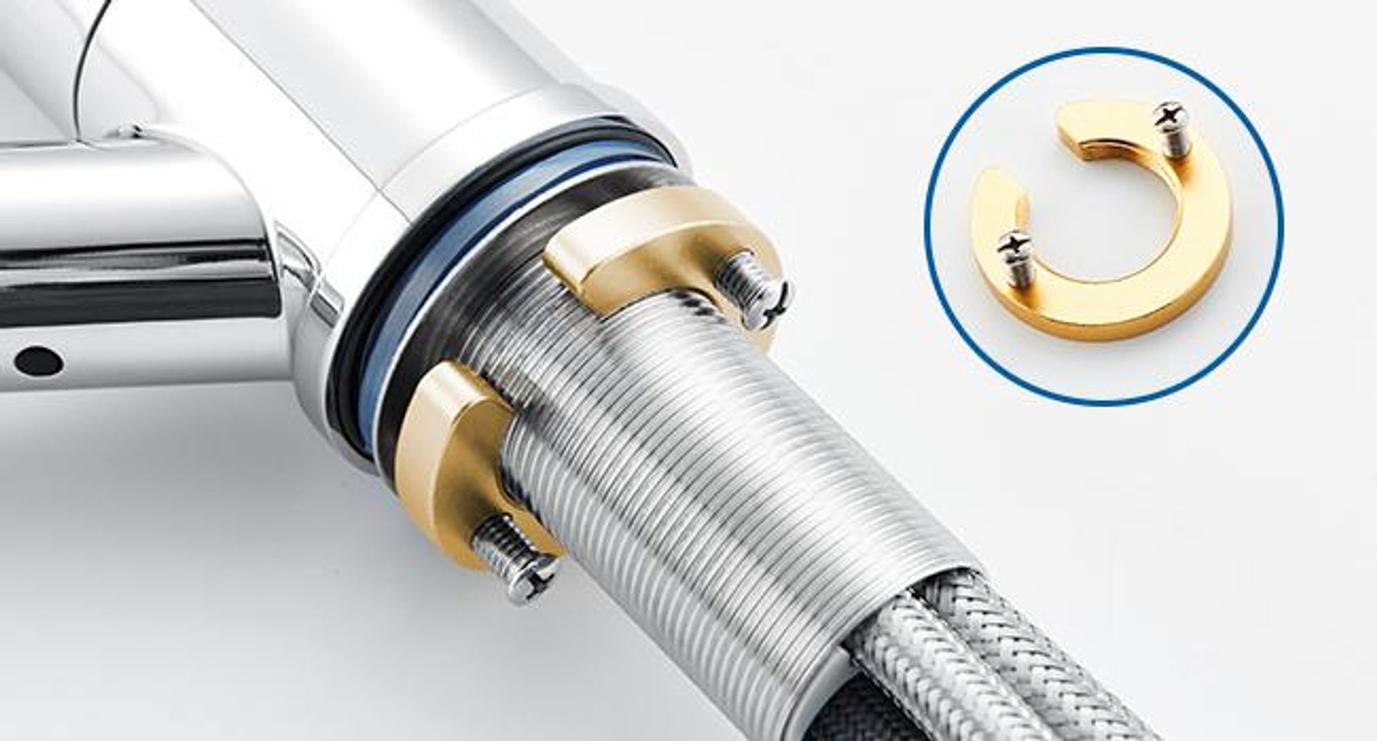 Ausziehbar Wasserhahn mit 2 Strahlarten und 360° Drehung für mehr Flexibilität, Auralum Wasserhahn Küchenarmatur, Spültischarmatur, Chrom