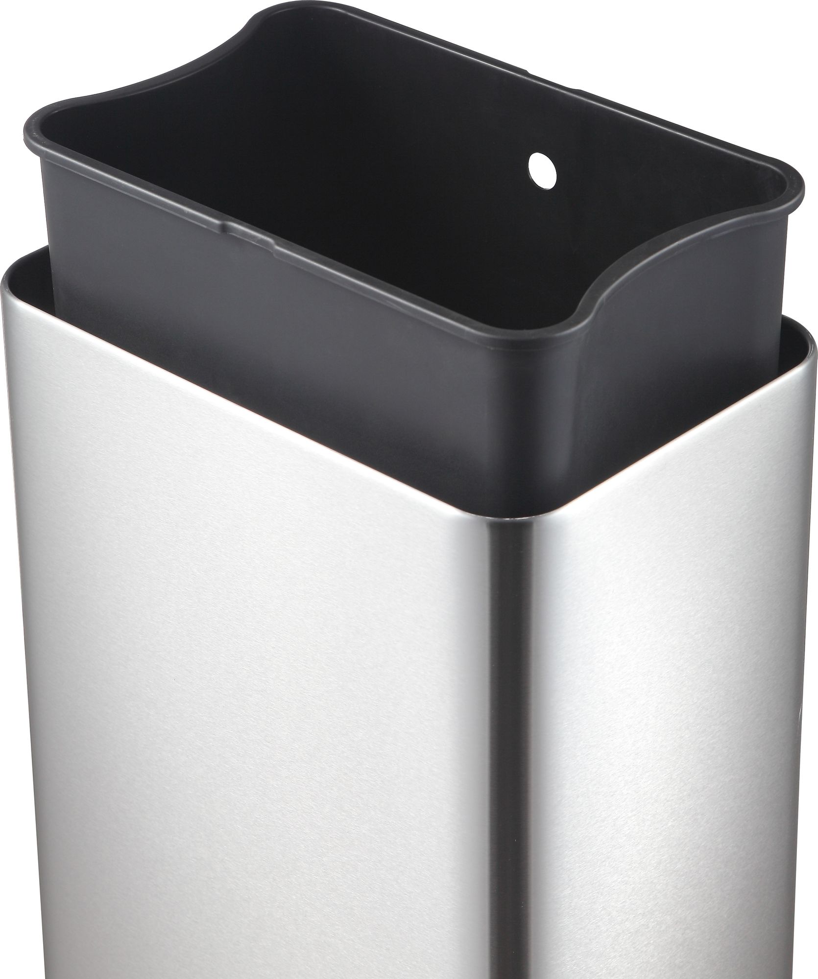 EKO - Mirage Sensor Abfalleimer 45 Liter - Stainless steel Plastic - Matt Edelstahl, Schwarz