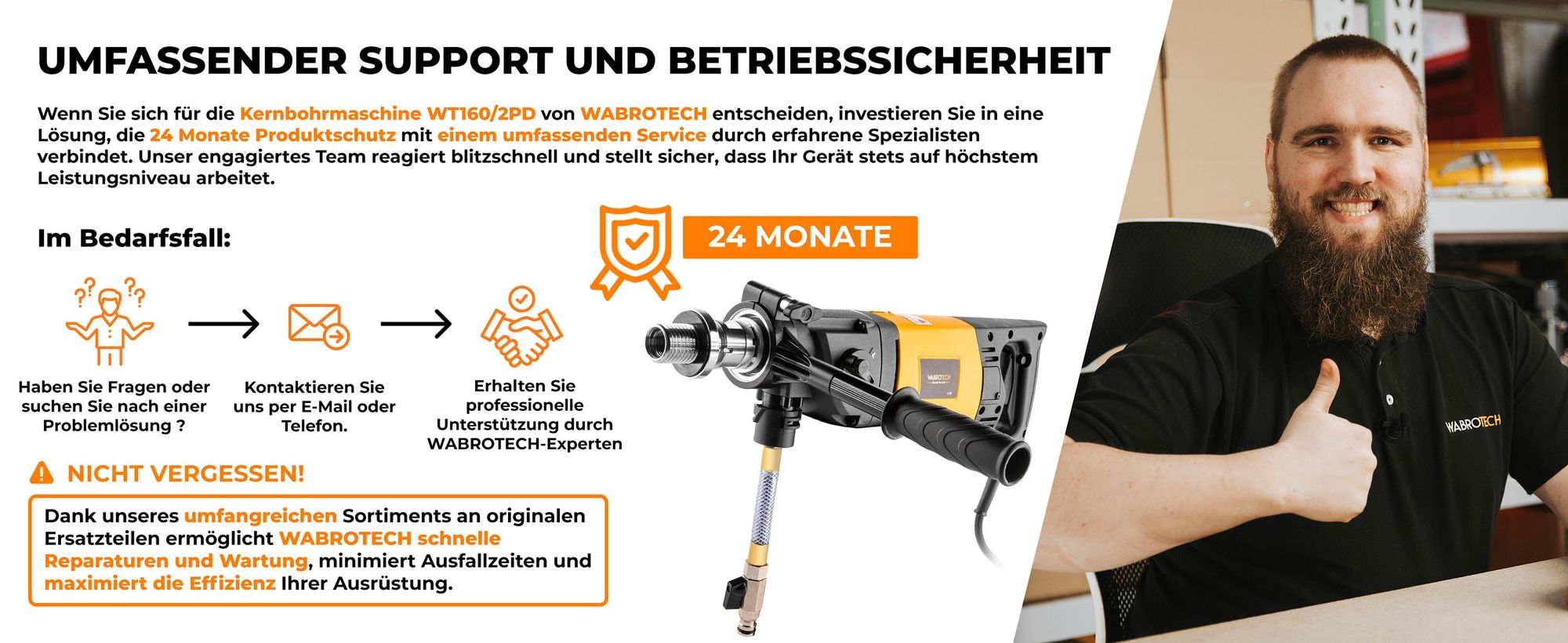 Kernbohrgerät Handgeführt mit Mikroschlag 1900 W Diamant-Kernbohrmaschine 2340 U/min Freihand Kernbohrgerät mit 2 Gänge 22-202 mm