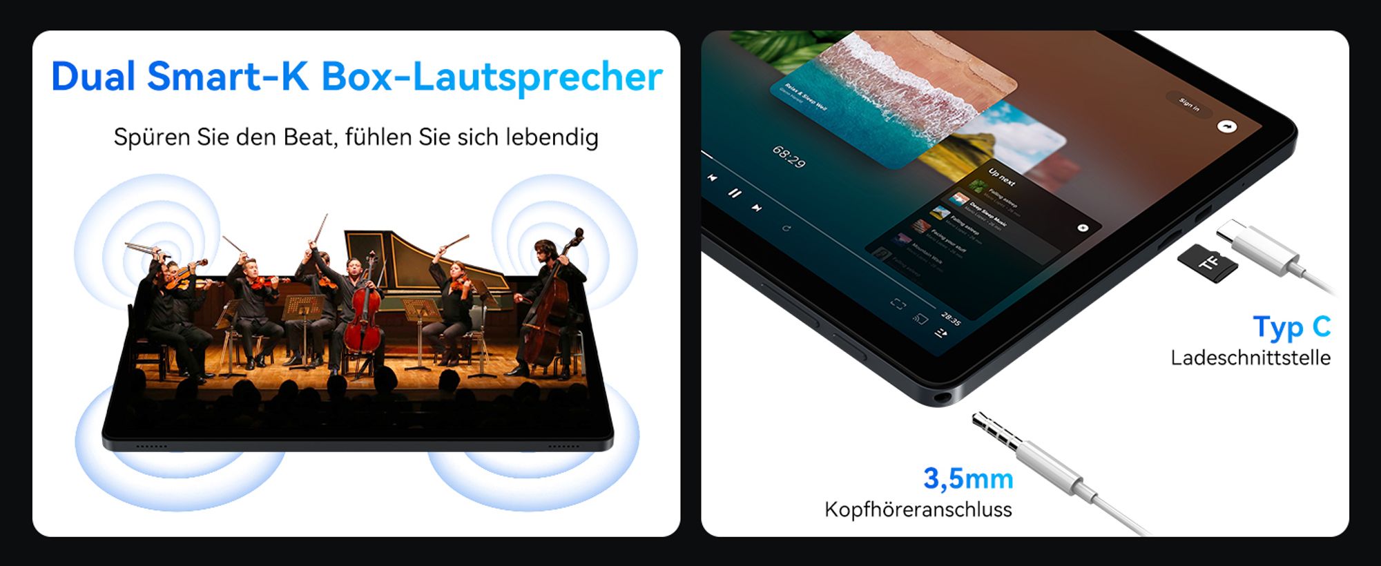 TABWEE T90 Tablet Android 16, 11 Zoll, 24GB (8+16) RAM+128GB ROM(2TB TF), 5G WiFi, mit Stift/Maus/Tastatur, 8000mAh/16MP+8MP/Widevine L1/Gemini AI
