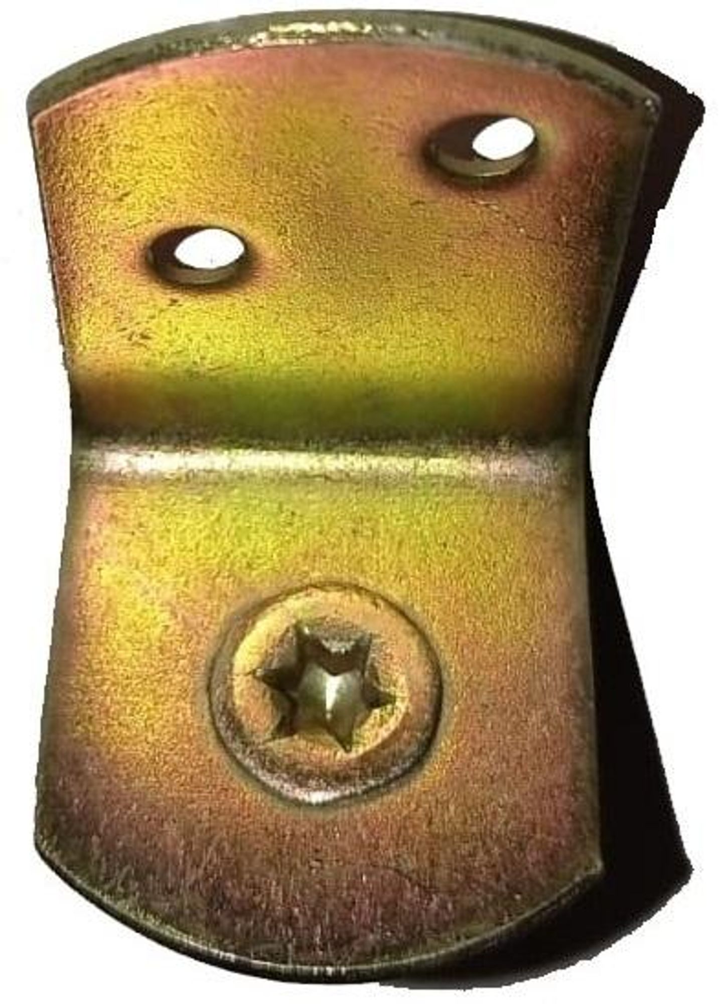 10 Stück Flechtzaunbeschläge Montagewinkel Gelb verzinkt Zaunwinkel Beschlag TORX (Stückpreis € 0,18)