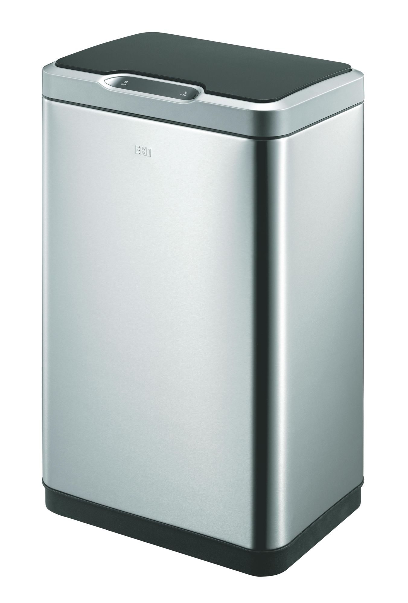 EKO - Mirage Sensor Poubelle 30 litres - Stainless steel Plastic - Inox mat, noir