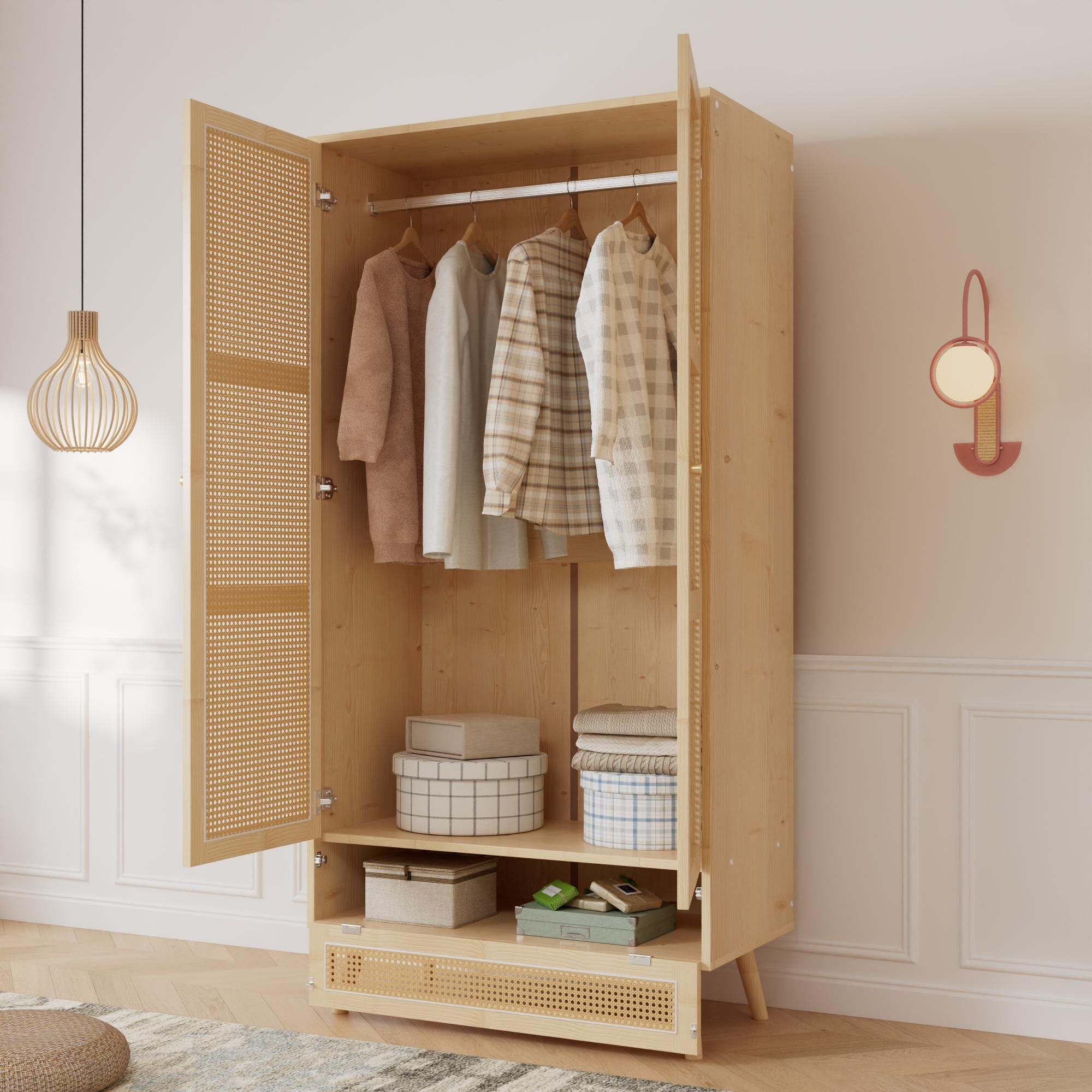 2-türiger Kleiderschrank