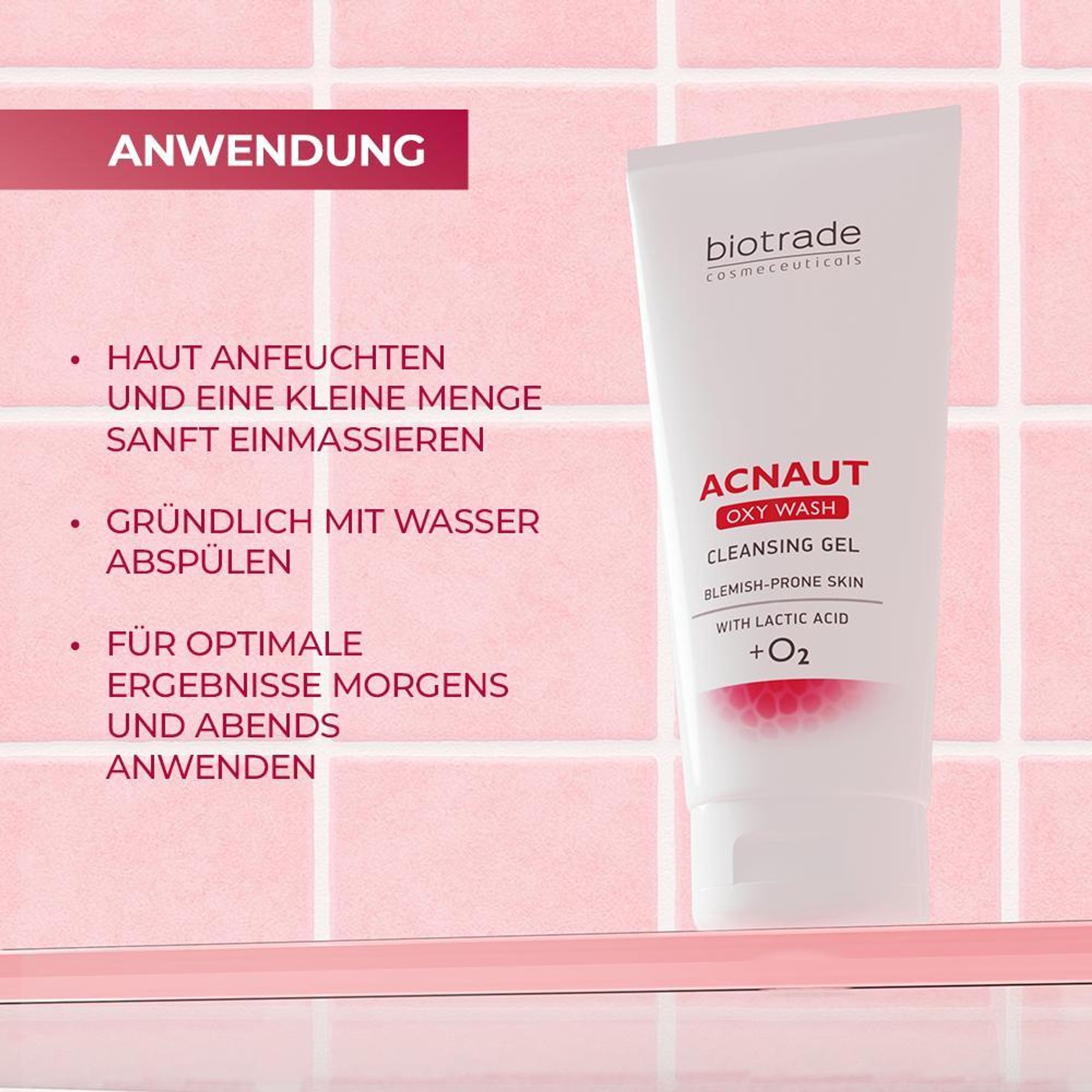 Biotrade Acnaut Oxy Wash Reinigungsgel für fettige Haut 200ml