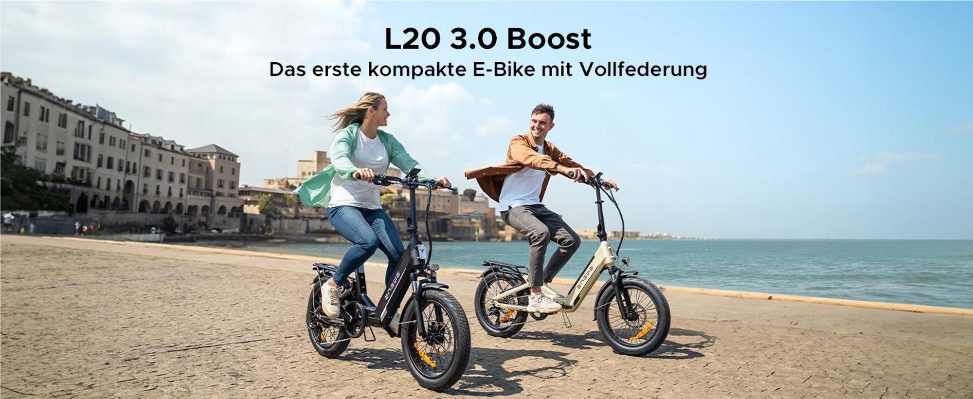 2025 Engwe L20 3.0 Boost E-Bike E-Bike Klappräder Herren Damen City E-BIKES E-Hollandräder Elektrofahrrad 135 km 8A-Schnellladung 75 Nm