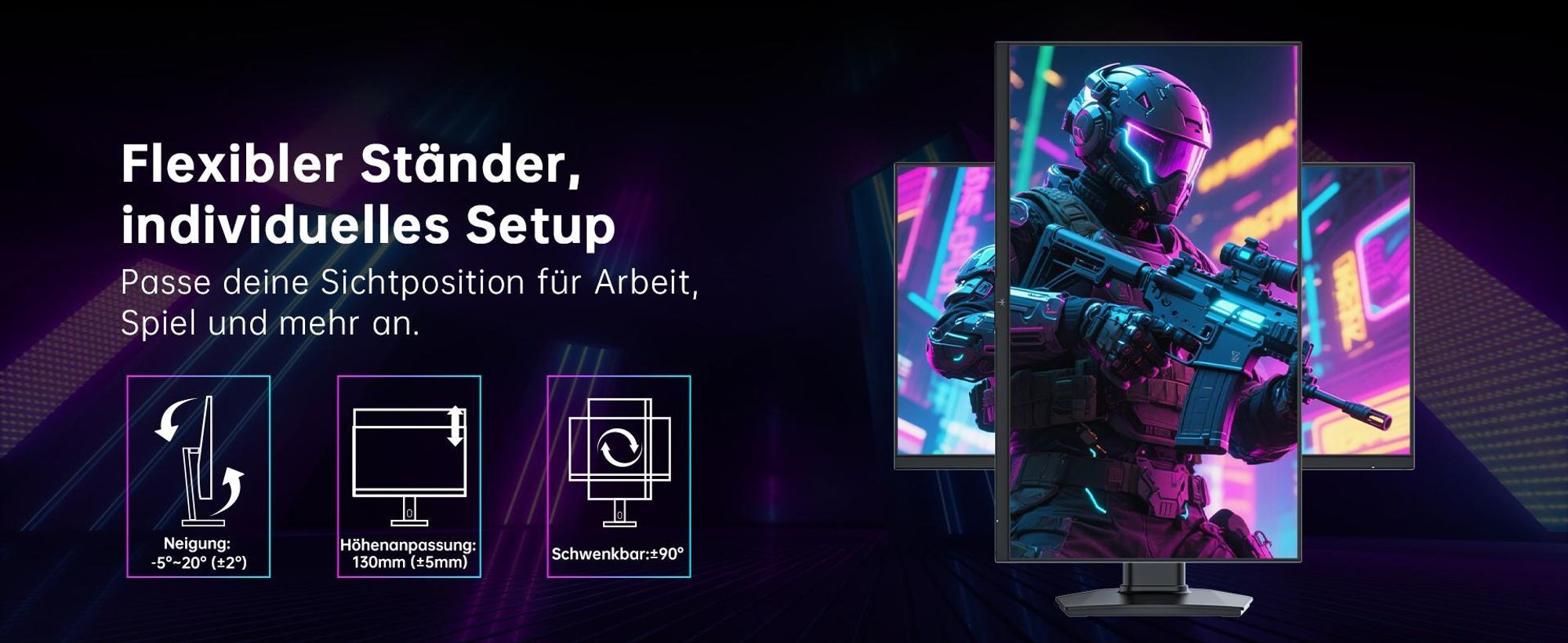 KTC H27T7P-2 27 Zoll Gaming Monitor WQHD 2560×1440 Fast IPS 210Hz 1ms HDR400 FreeSync G-Sync höhenverstellbar