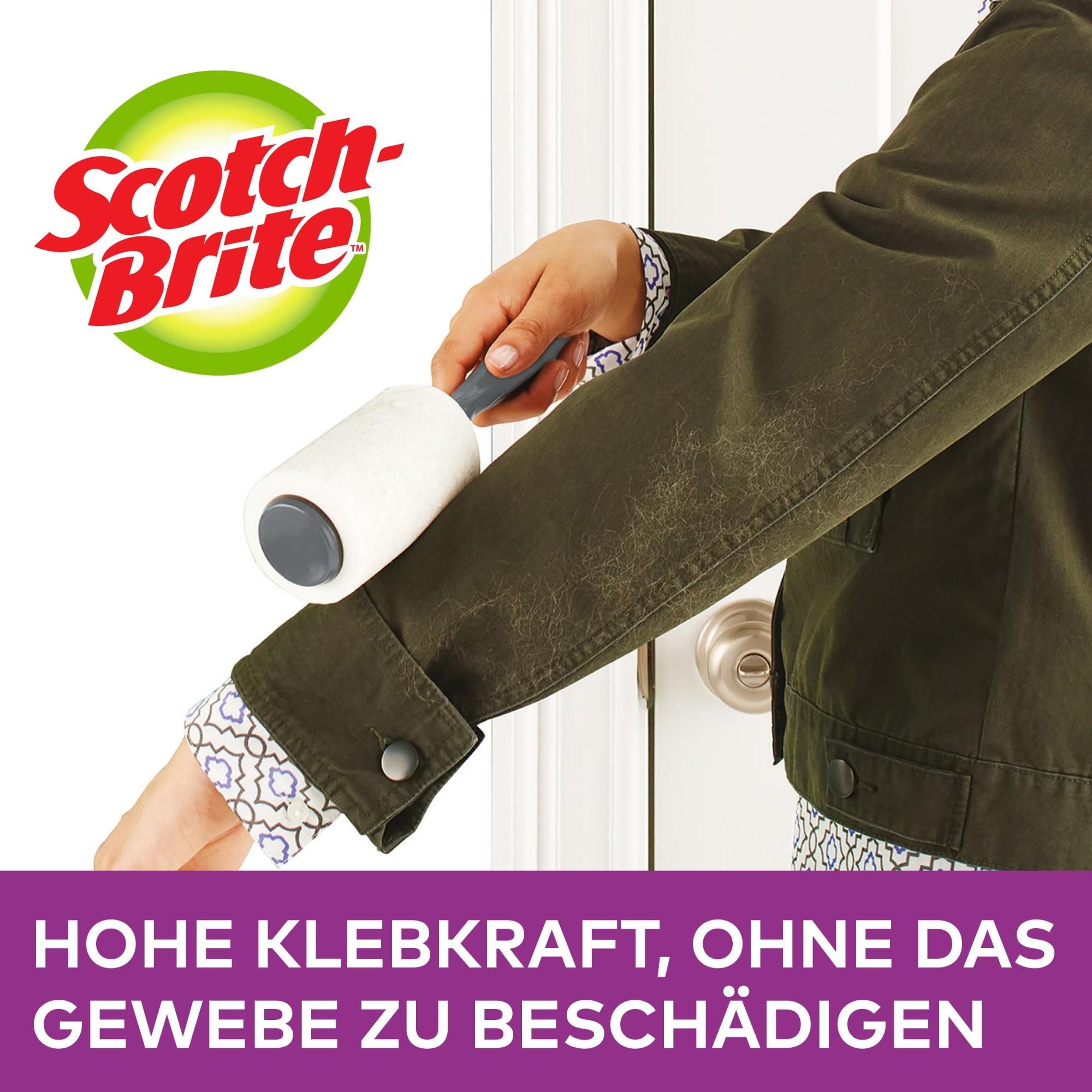 Scotch-Brite™ Pet Extra Sticky Tierhaar-Roller, 48 Blatt + 4 Ersatzrollen
