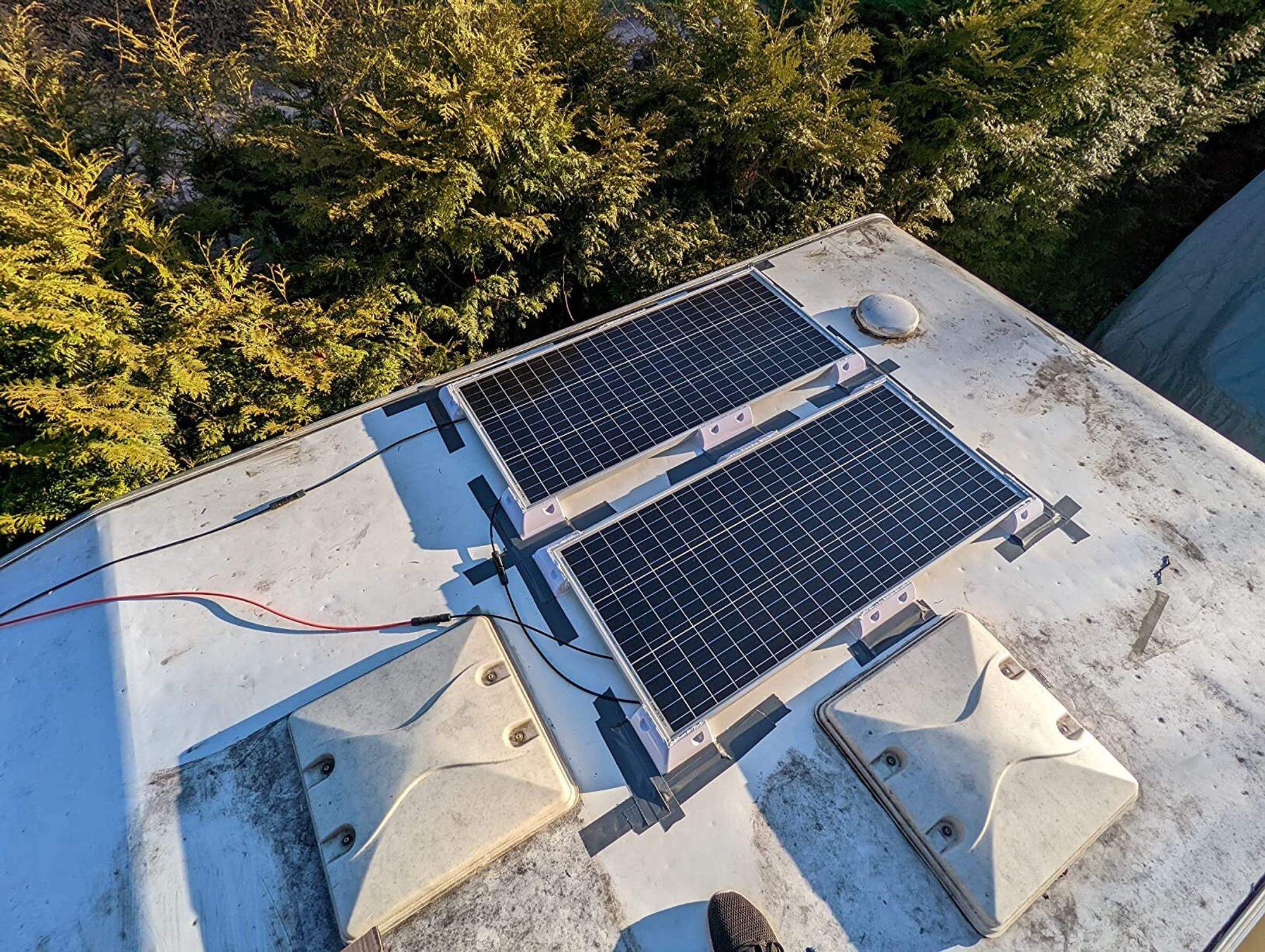 5 Stück Wohnmobil-Solarmodulhalterung aus ABS-Kunststoff, Wohnmobil-Yacht-Halterung, Anschlussdose, Wohnmobil-Dachhalterung
