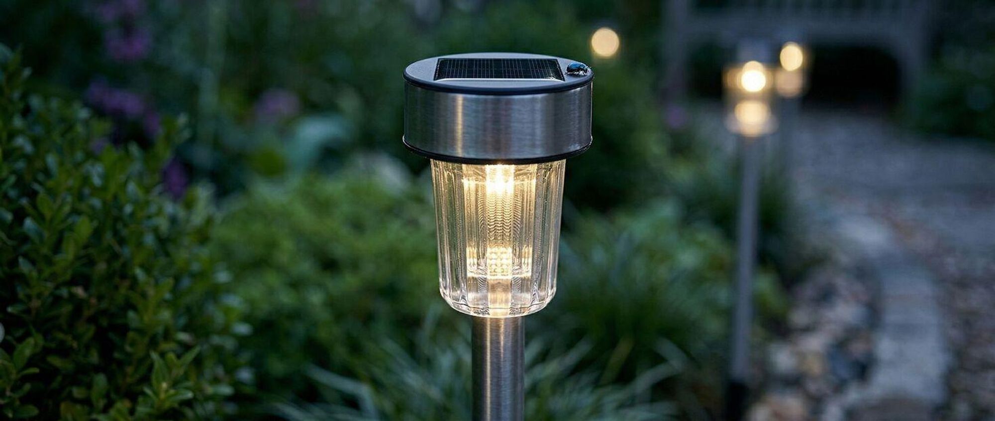 tectake® 24-er Set LED-Solarlampen 4,7 x 37 cm